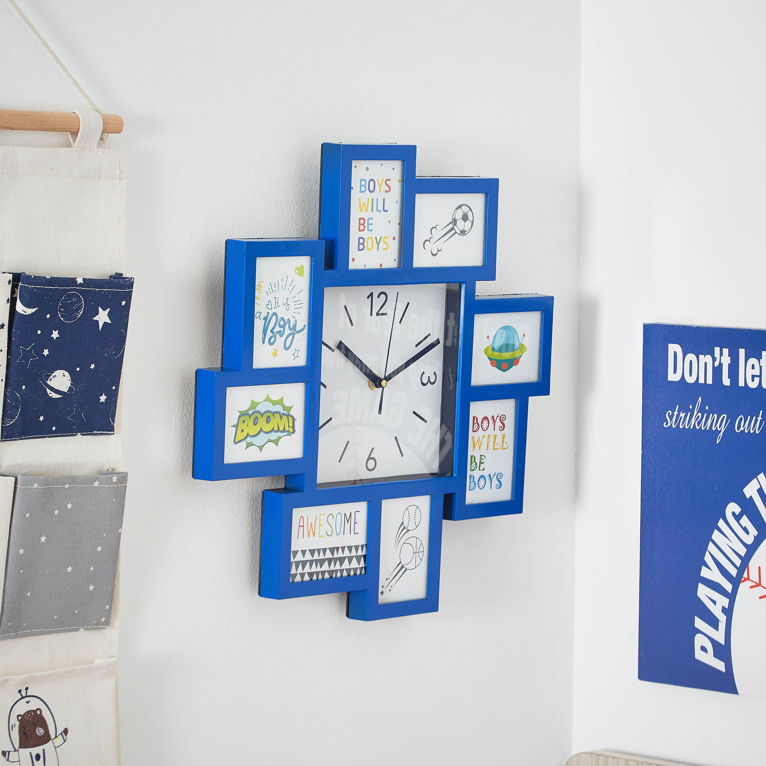 Era Wall Clock with Photo Frames-hbxhomeware-hbxkidsandyouth-image-1