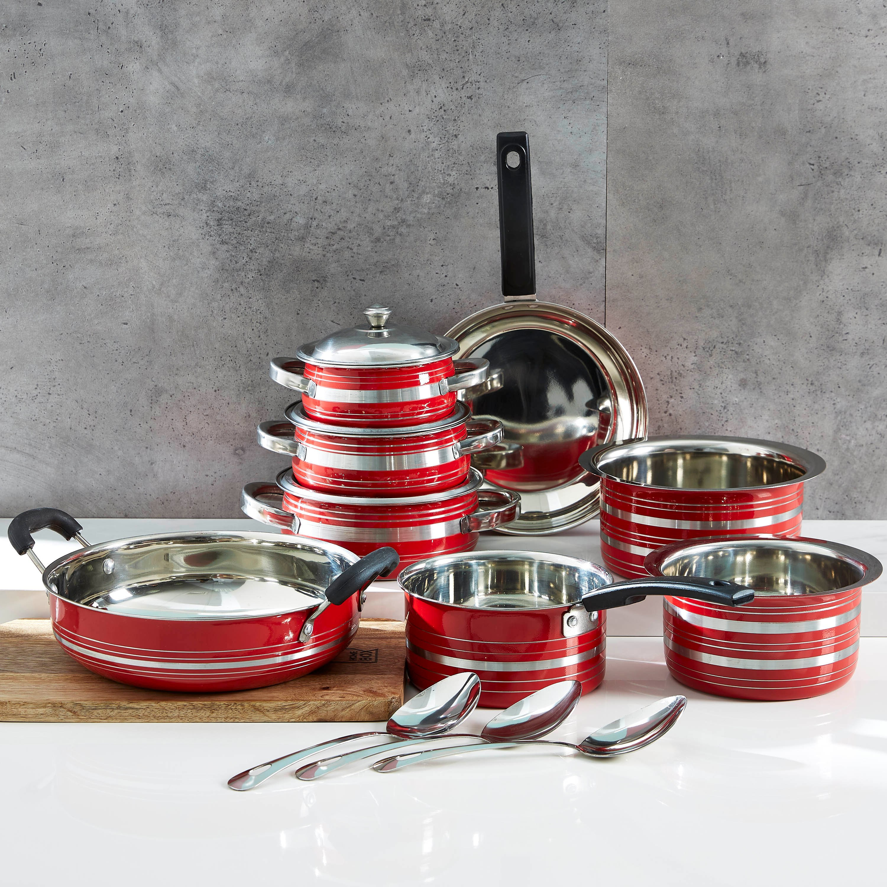 طقم أواني طهي ستانلس ستيل 14 قطعة من ديلايت-hbxkitchen-kitchenware-foodpreparation-image-1