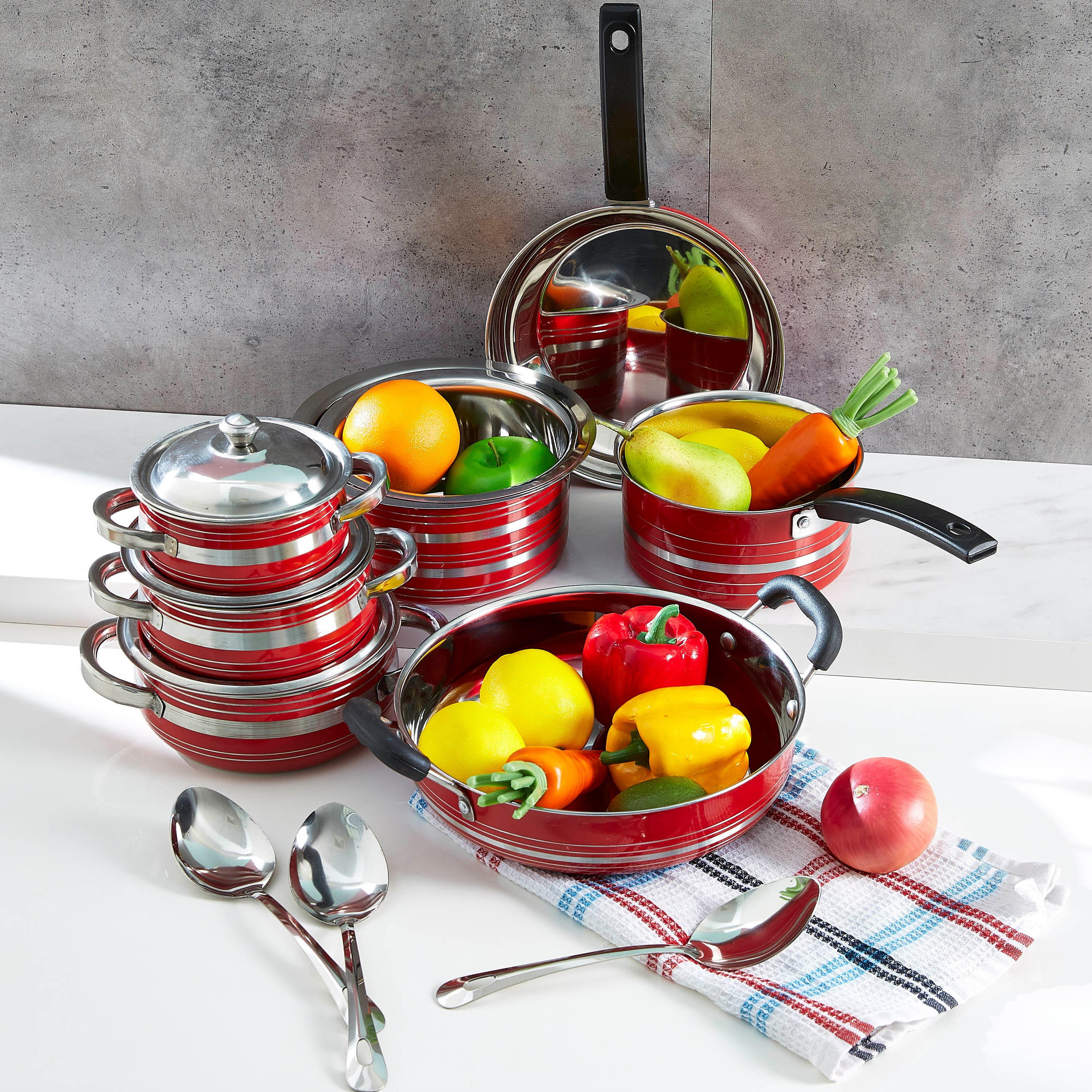 طقم أواني طهي ستانلس ستيل 14 قطعة من ديلايت-hbxkitchen-kitchenware-foodpreparation-image-6