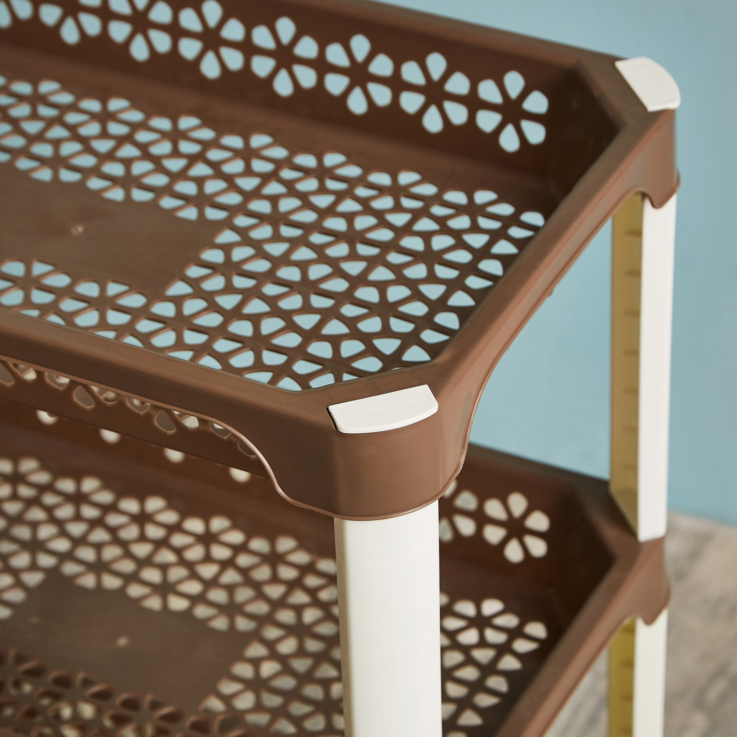 عربة ترولي متعددة الاستخدامات بعجلات و3 طوابق من فلورينا - 42x26x55 سم-hbxlivingroom-tablesandstands-servingtrolleys-image-4