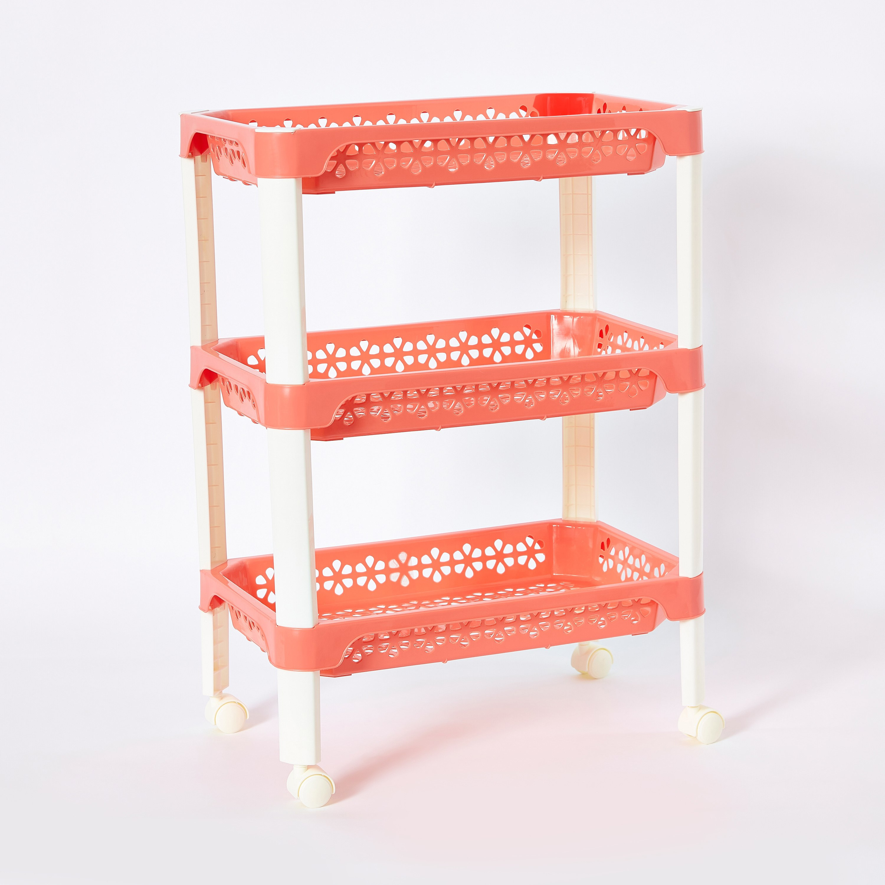 عربة ترولي متعددة الاستخدامات بعجلات و 3 طوابق من فلورينا - 42x26x55 سم-hbxlivingroom-tablesandstands-servingtrolleys-image-6