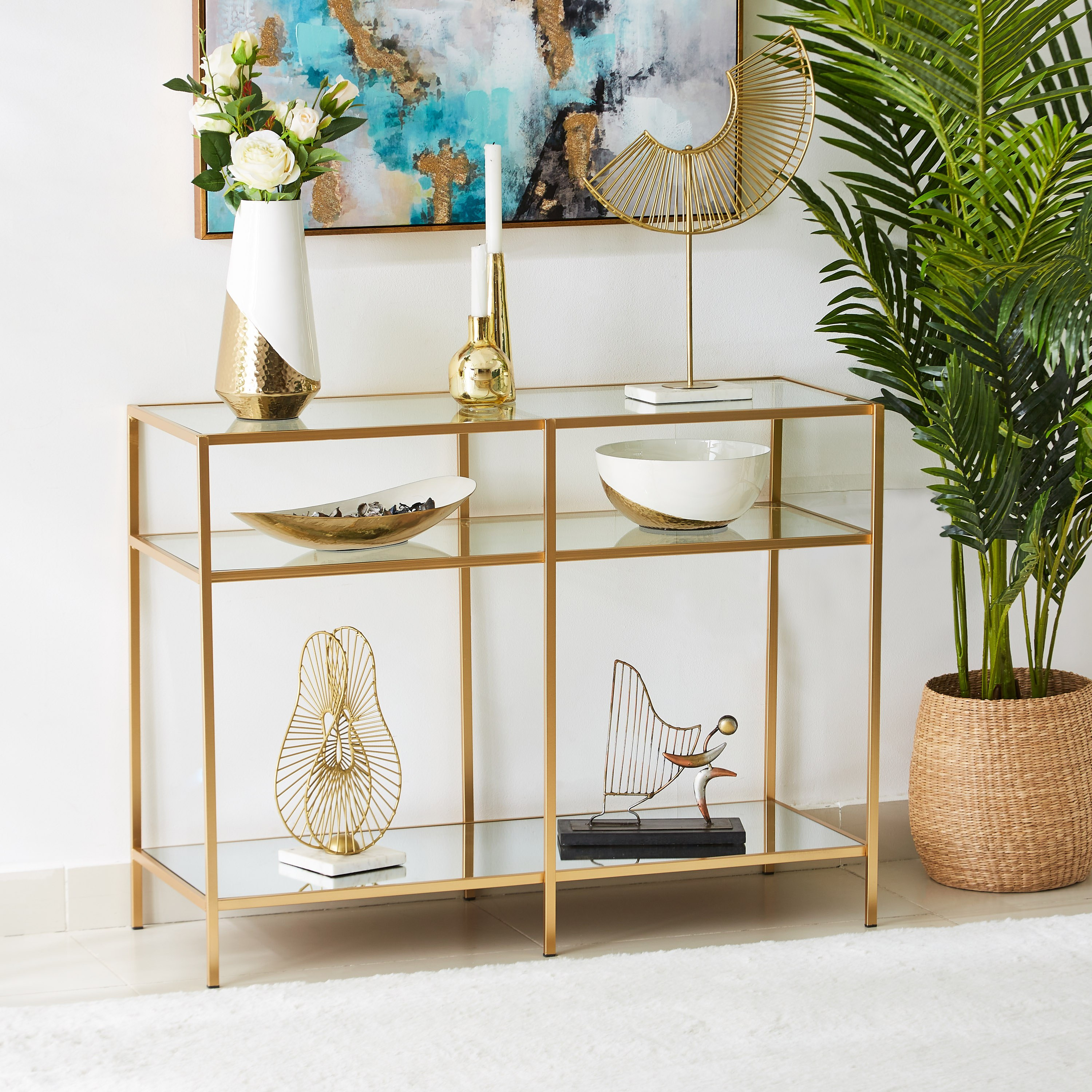 Ashton Console Table with Shelf