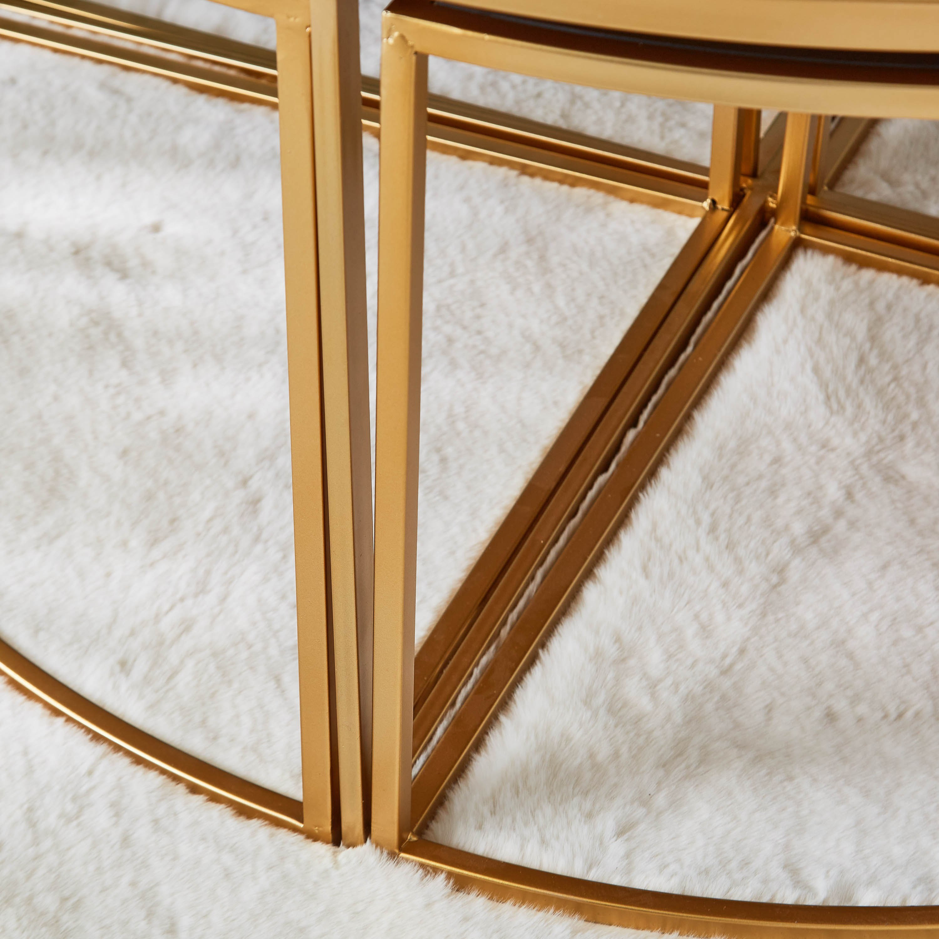 طقم طاولات قهوة متداخلة من إلوجن - 5 قطع-hbxlivingroom-tablesandstands-coffeetables-image-3