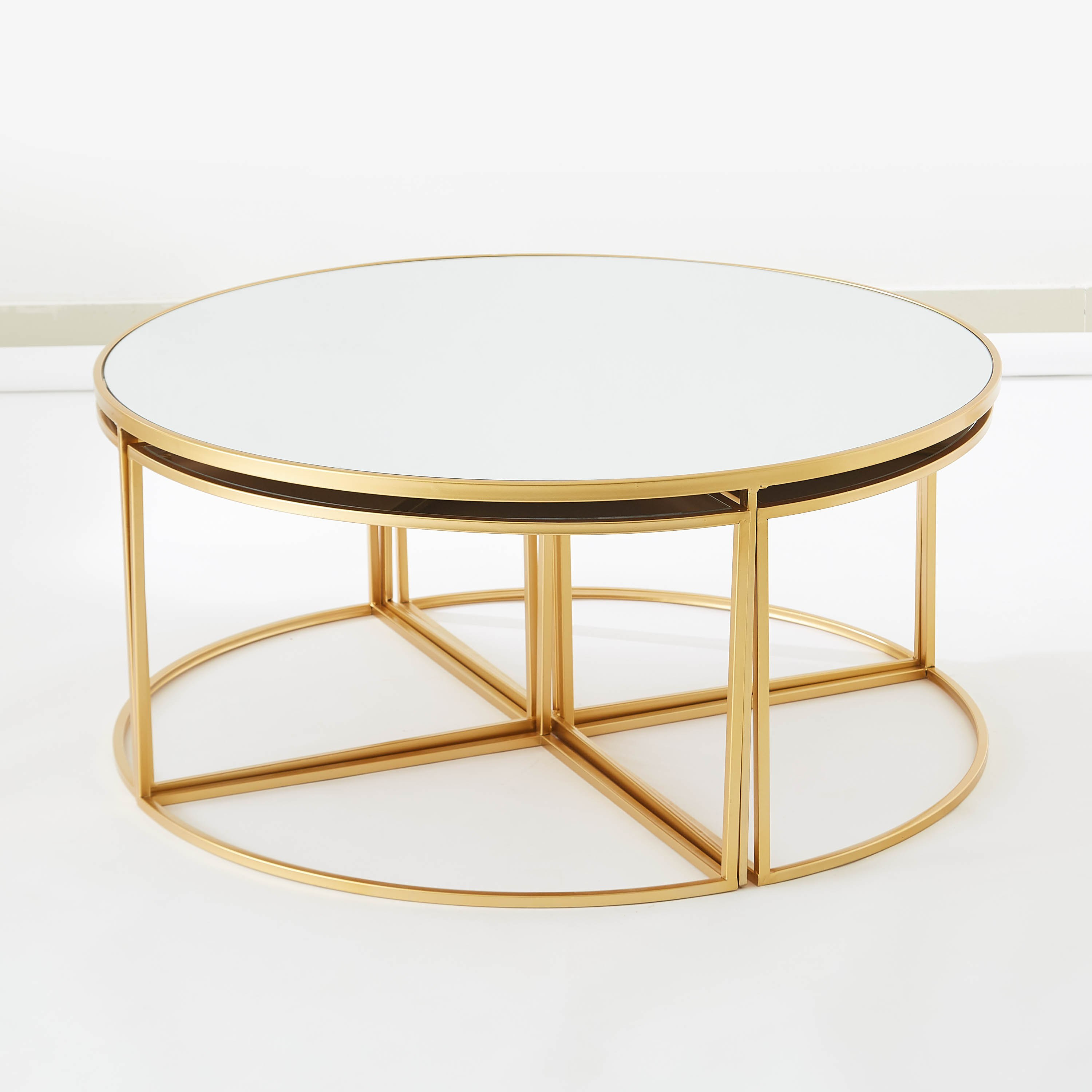 طقم طاولات قهوة متداخلة من إلوجن - 5 قطع-hbxlivingroom-tablesandstands-coffeetables-image-7