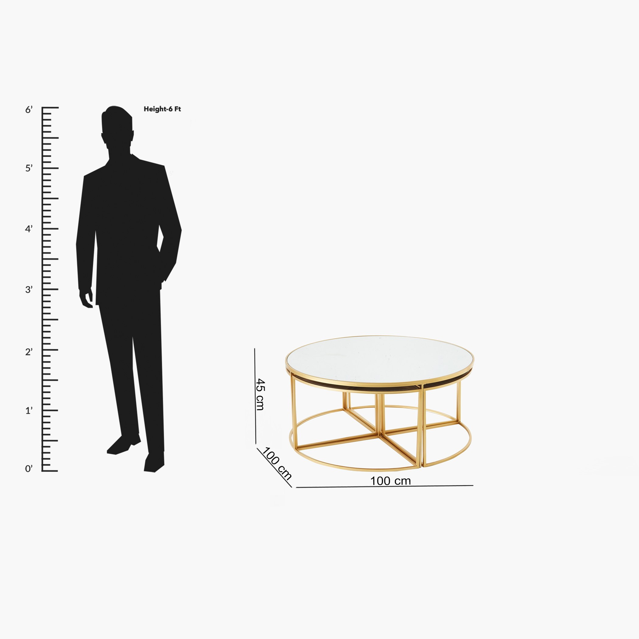 طقم طاولات قهوة متداخلة من إلوجن - 5 قطع-hbxlivingroom-tablesandstands-coffeetables-image-9