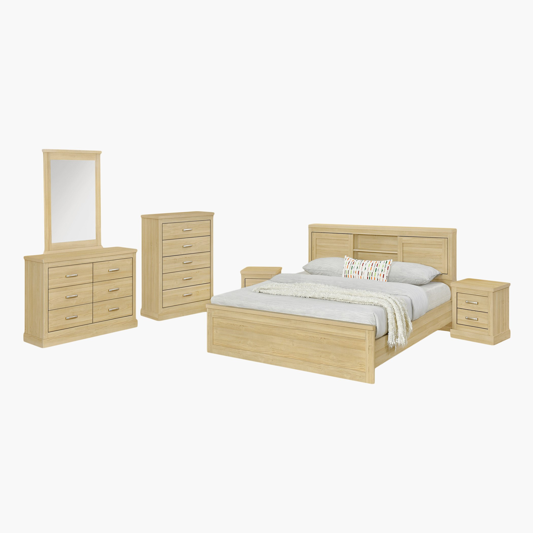 طقم غرفة نوم كينج 5 قطع من سالفورد - 180x200 سم-hbxbedroom-bedsandbedsets-bedroomsets-king-image-17
