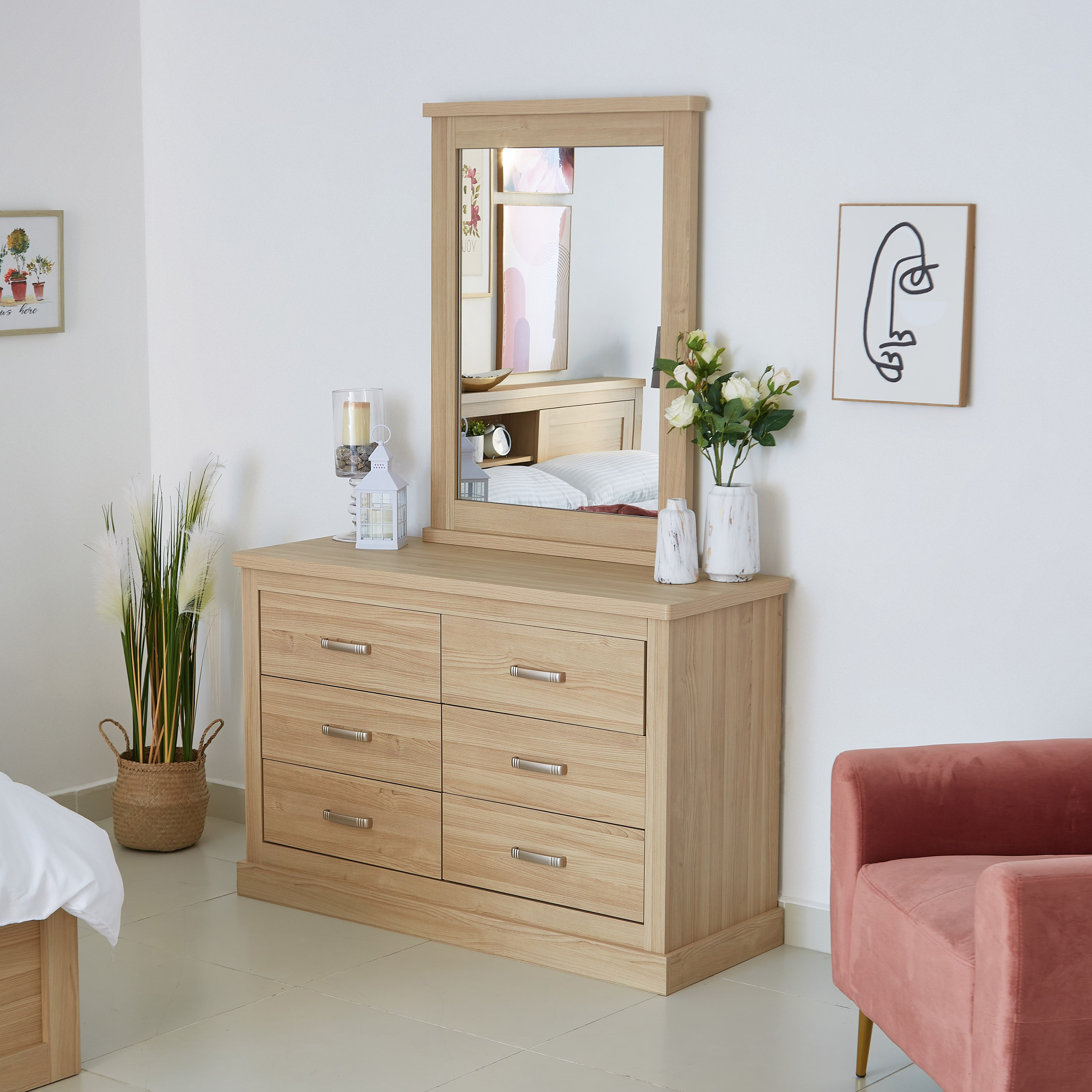 طقم غرفة نوم كينج 5 قطع من سالفورد - 180x200 سم-hbxbedroom-bedsandbedsets-bedroomsets-king-image-10