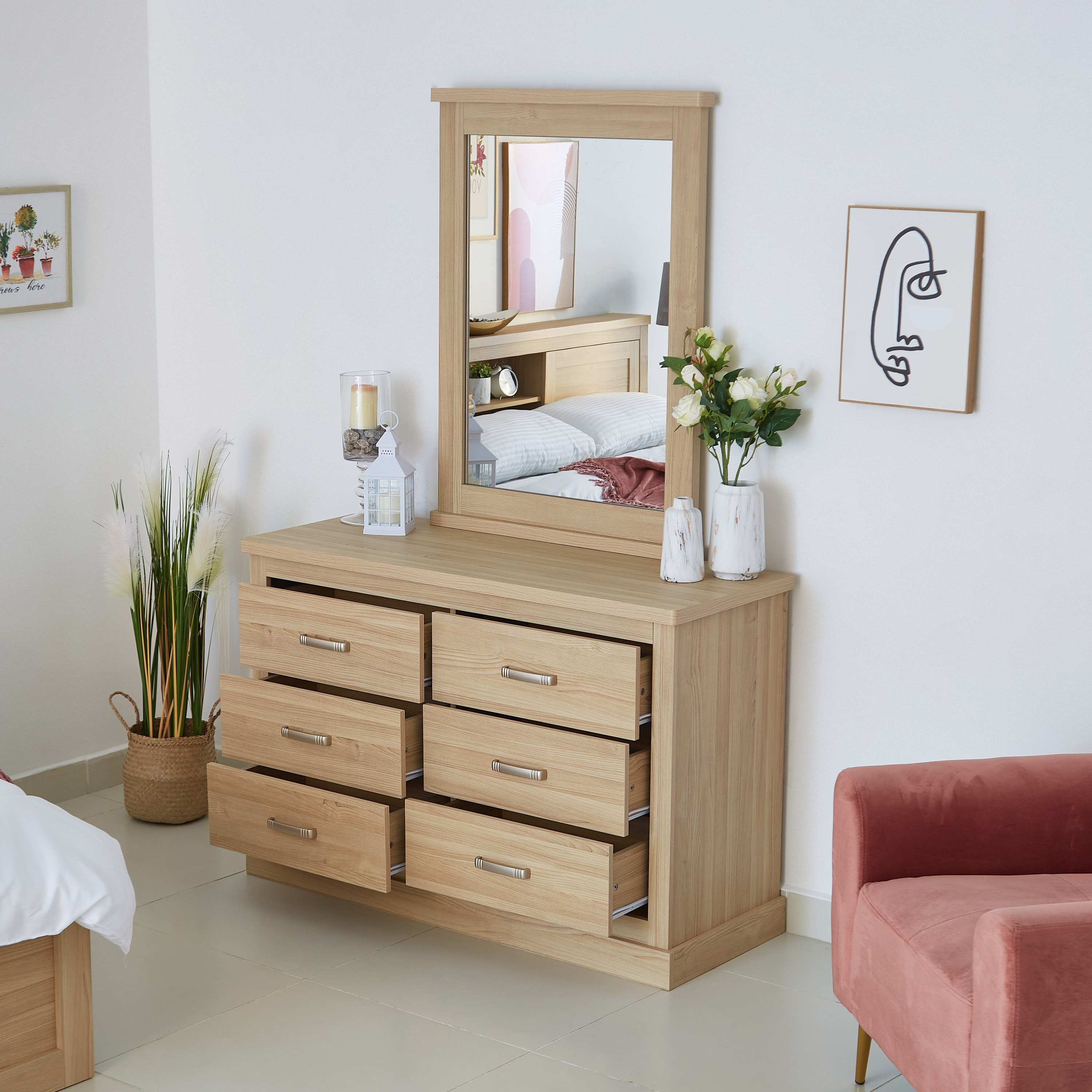 طقم غرفة نوم كينج 5 قطع من سالفورد - 180x200 سم-hbxbedroom-bedsandbedsets-bedroomsets-king-image-11