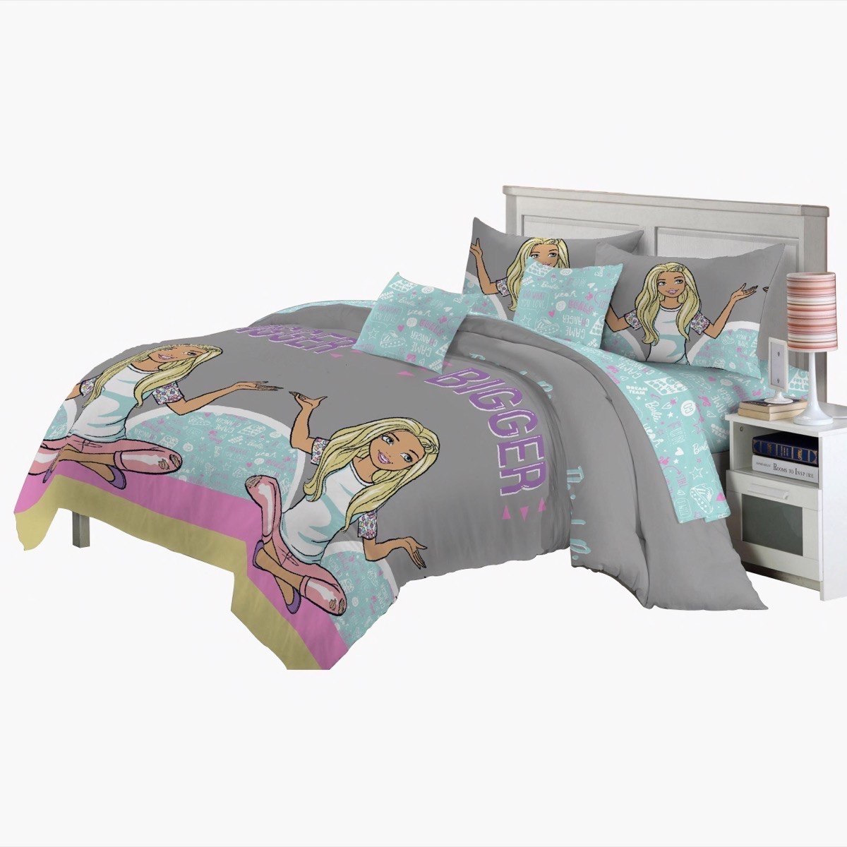 طقم لحاف مزدوج قطعتين باربي - 160x220 سم-hbxhomeware-hbxkidsandyouth-image-4