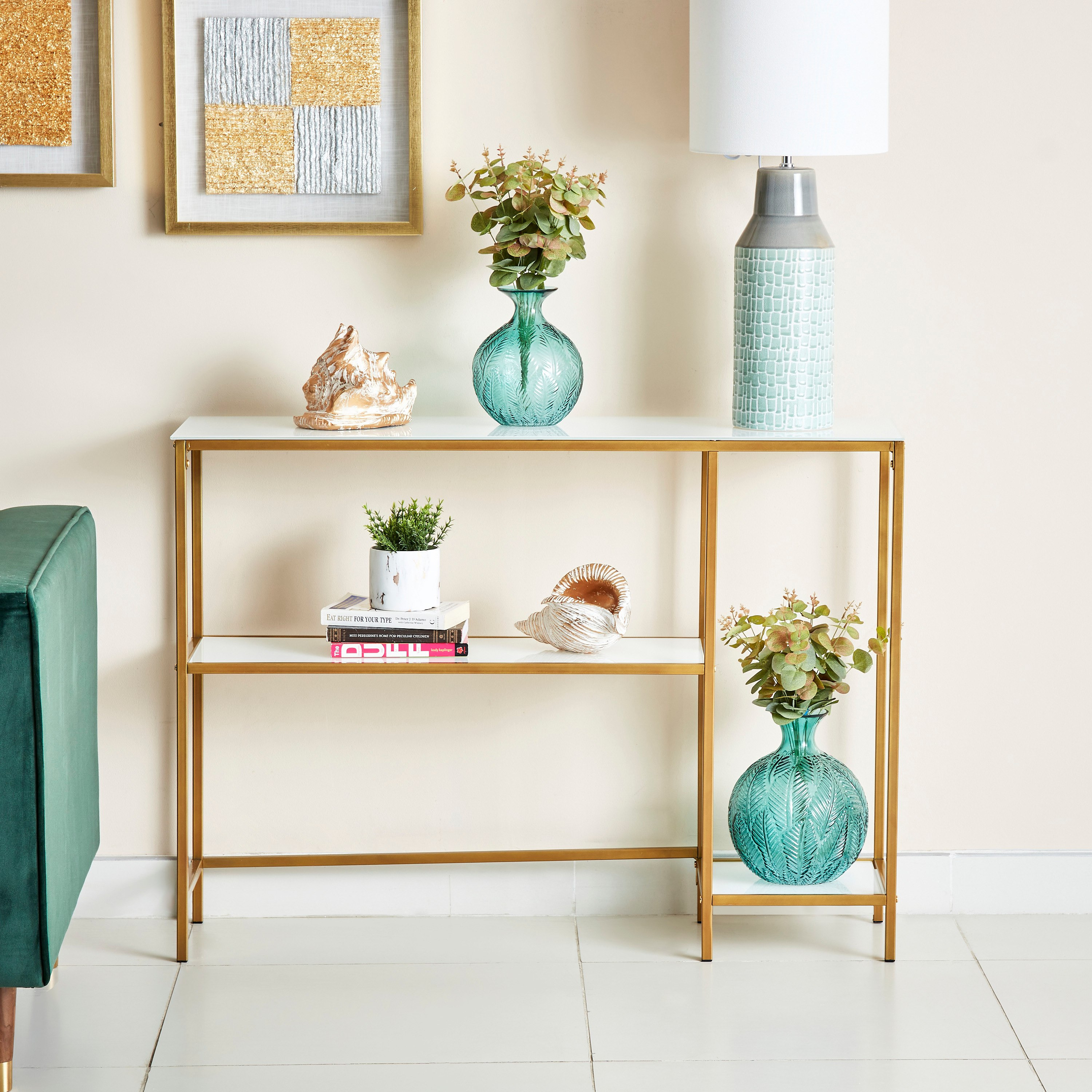 Granada 2-Shelf Console Desk-hbxfurniture-tablesandstands-consoletables-image-1