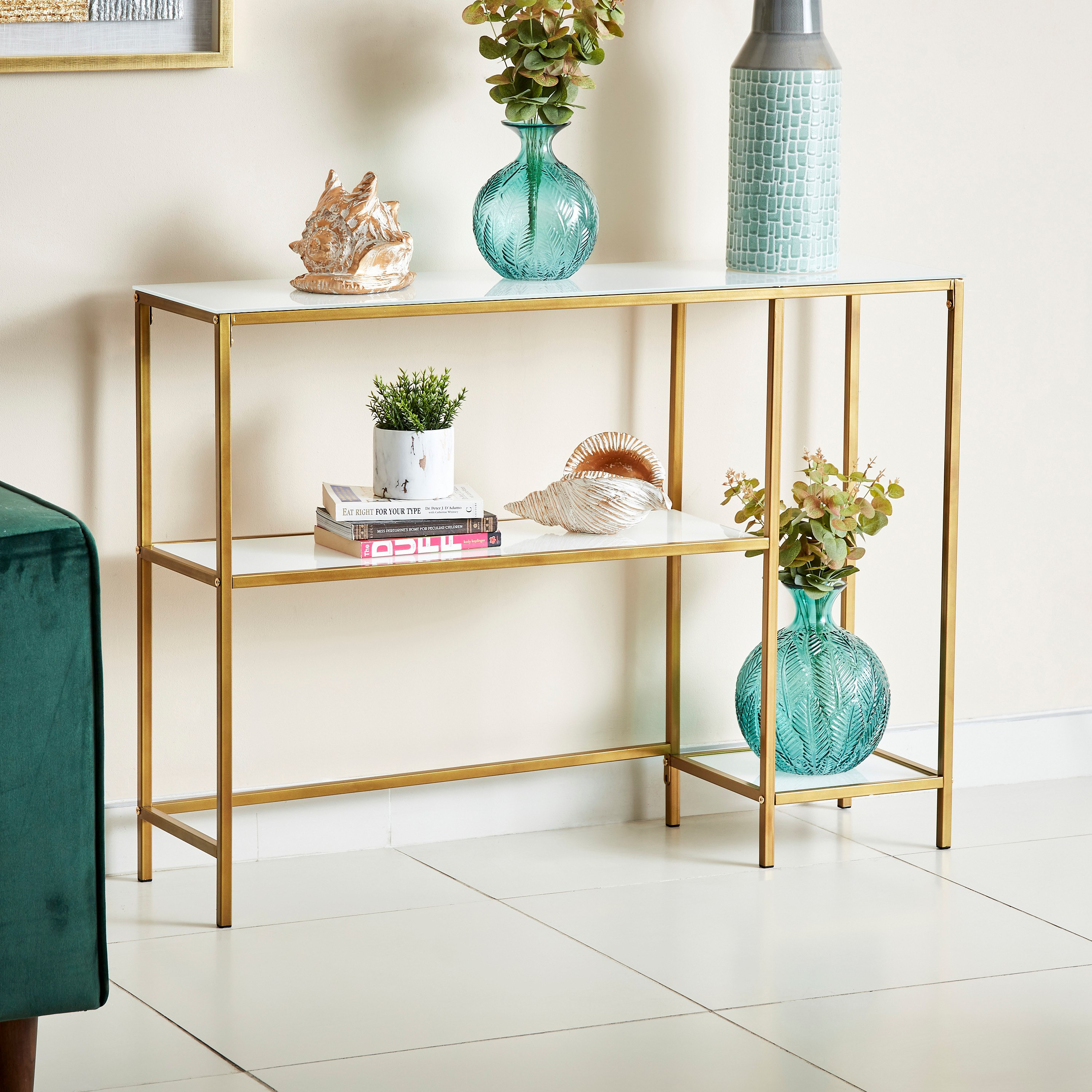 Granada 2-Shelf Console Desk-hbxfurniture-tablesandstands-consoletables-image-2