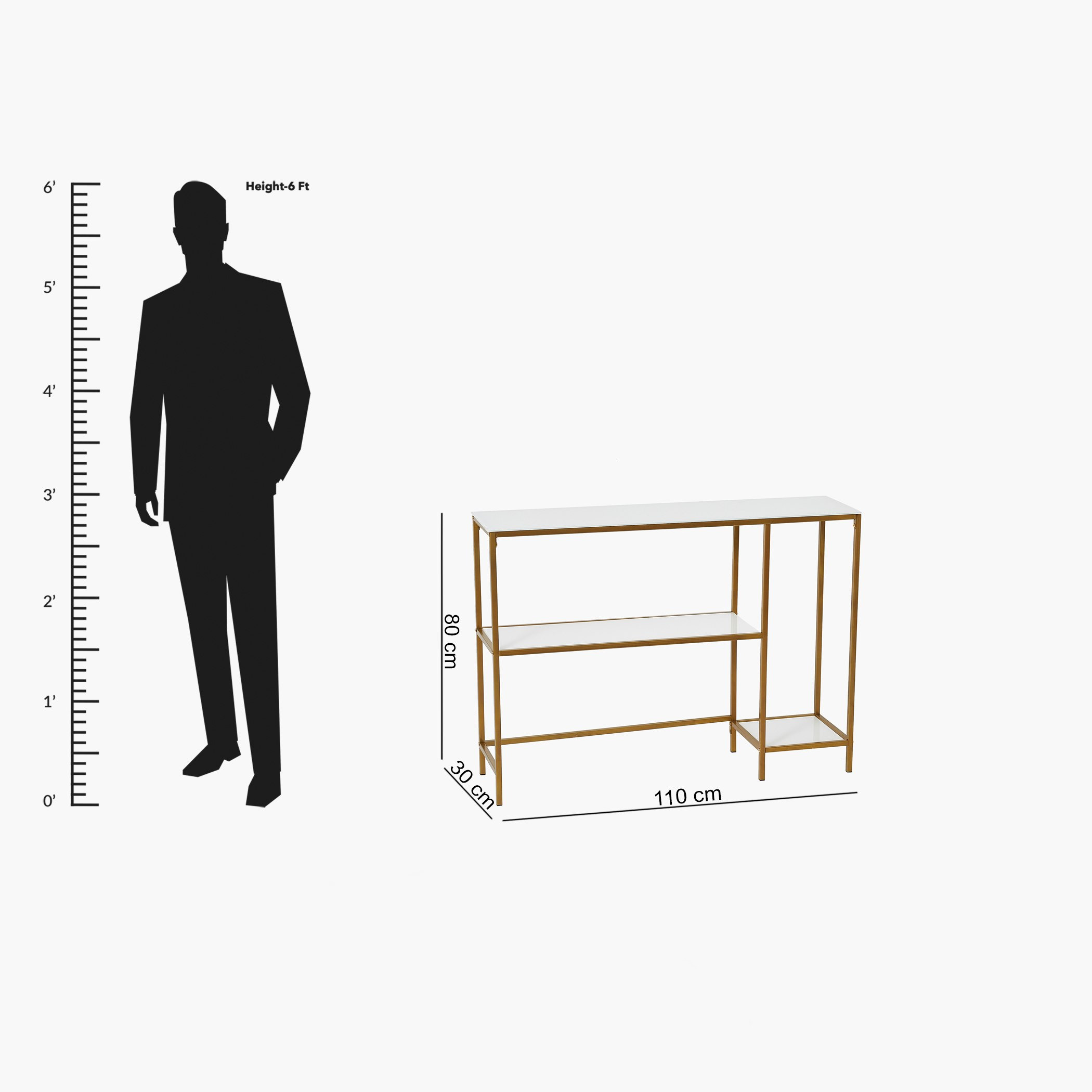 Granada 2-Shelf Console Desk-hbxfurniture-tablesandstands-consoletables-image-8