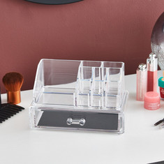 Crystal Cosmetics Organiser with Drawer