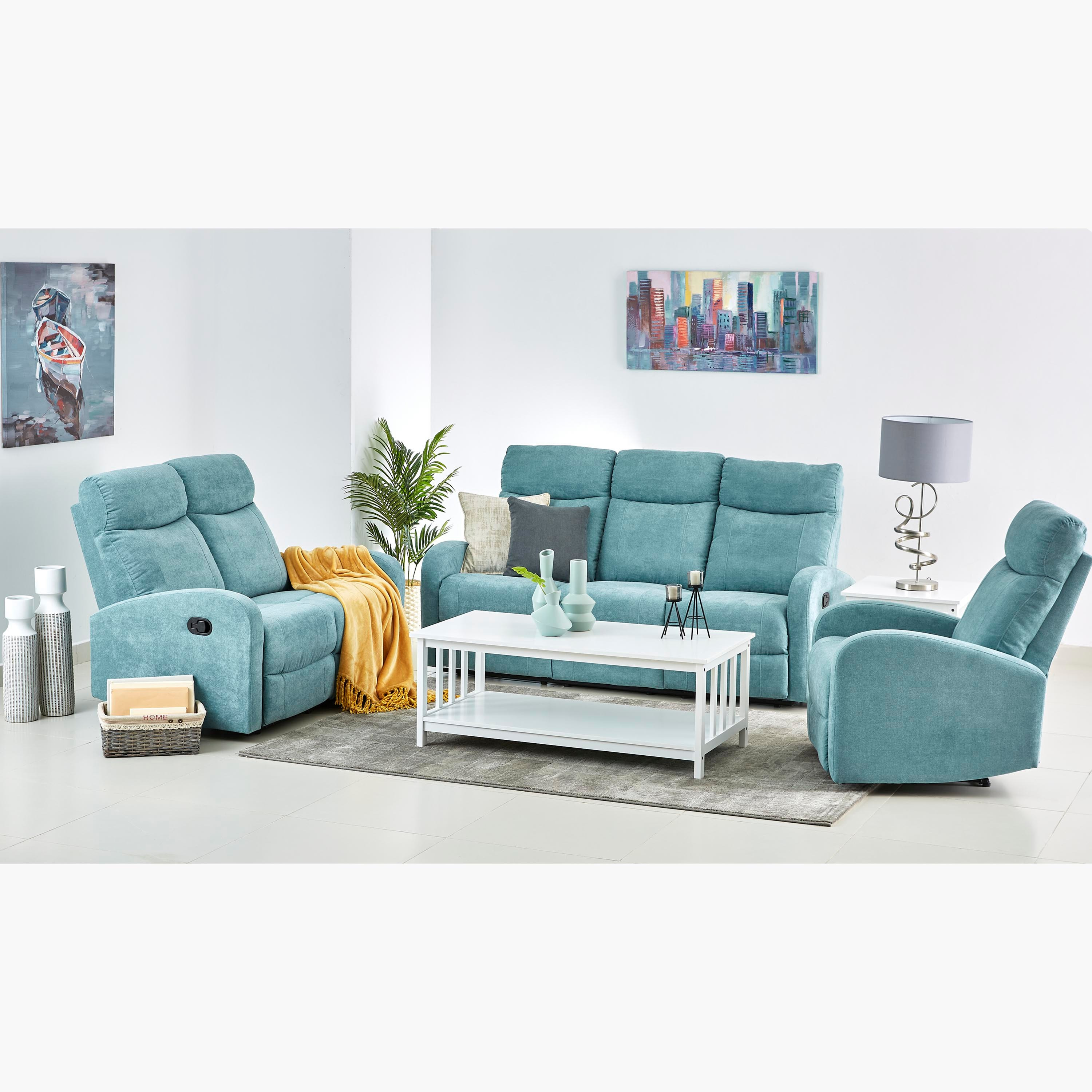 Shop Oscar 3Seater Fabric Recliner Online Homebox Saudi