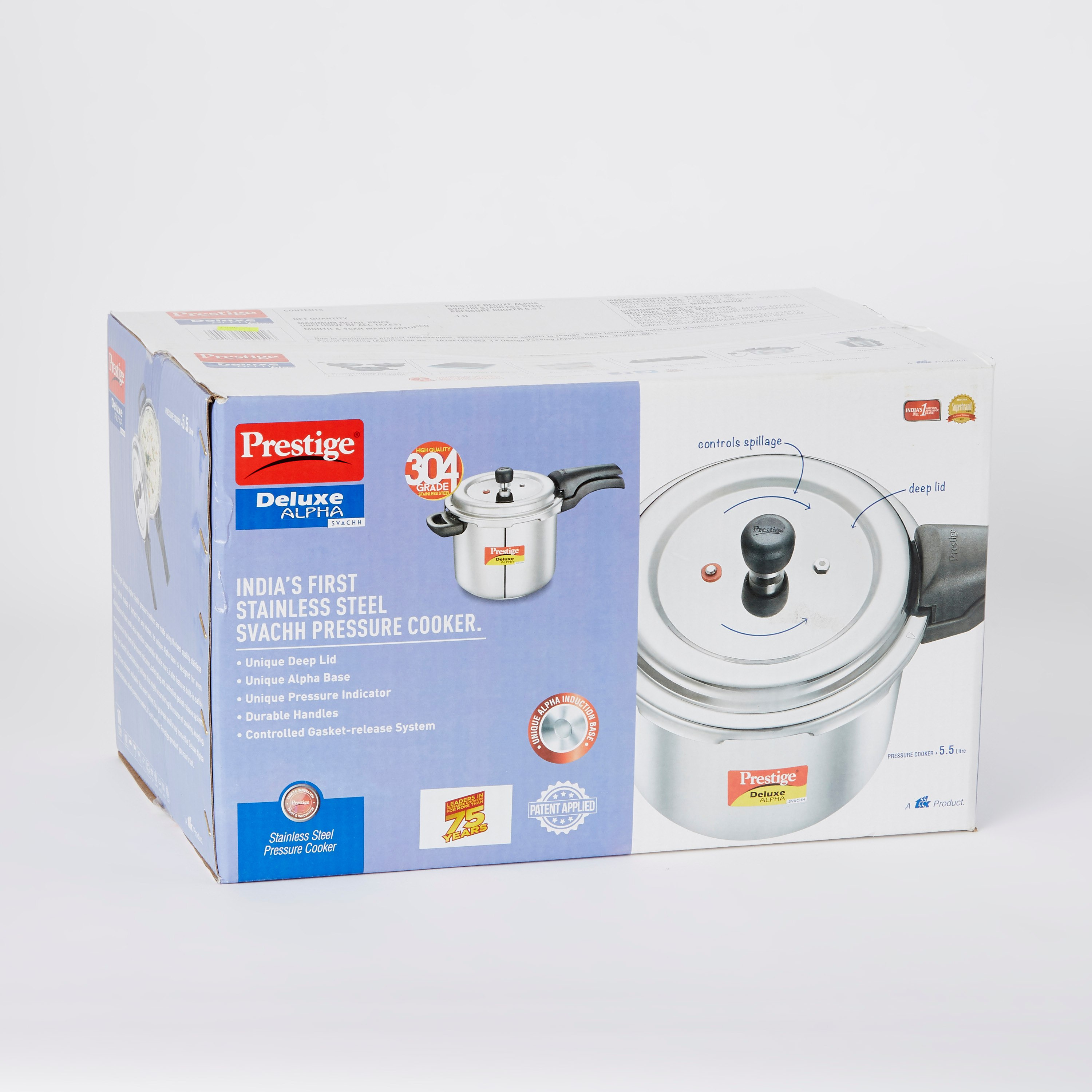 طنجرة ضغط ديلوكس ألفا من بريستيج- 5.5 لتر-hbxkitchen-kitchenware-foodpreparation-image-5