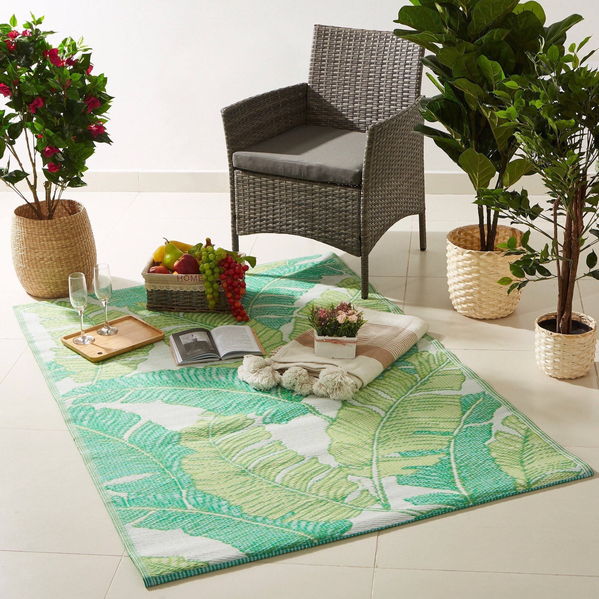 حصيرة تروبيكال من البولي بروبيلين للاستخدام الداخلي والخارجي من أرلو - 180x120 سم-hbxhomeware-hbxlivingroom-image-4