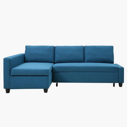 Spacer Left Right Fabric Corner Sofa Bed with Storage