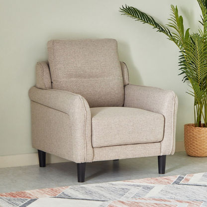 Oakland 1-Seater Fabric Sofa-Armchairs-image-0