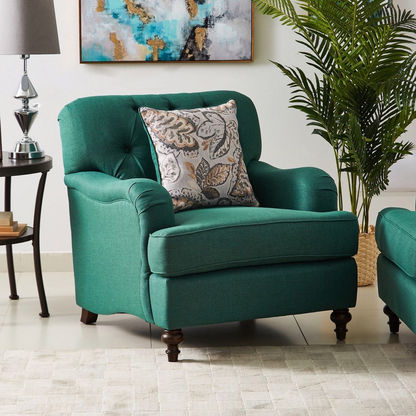 Dorothy 1-Seater Fabric Sofa with Cushion