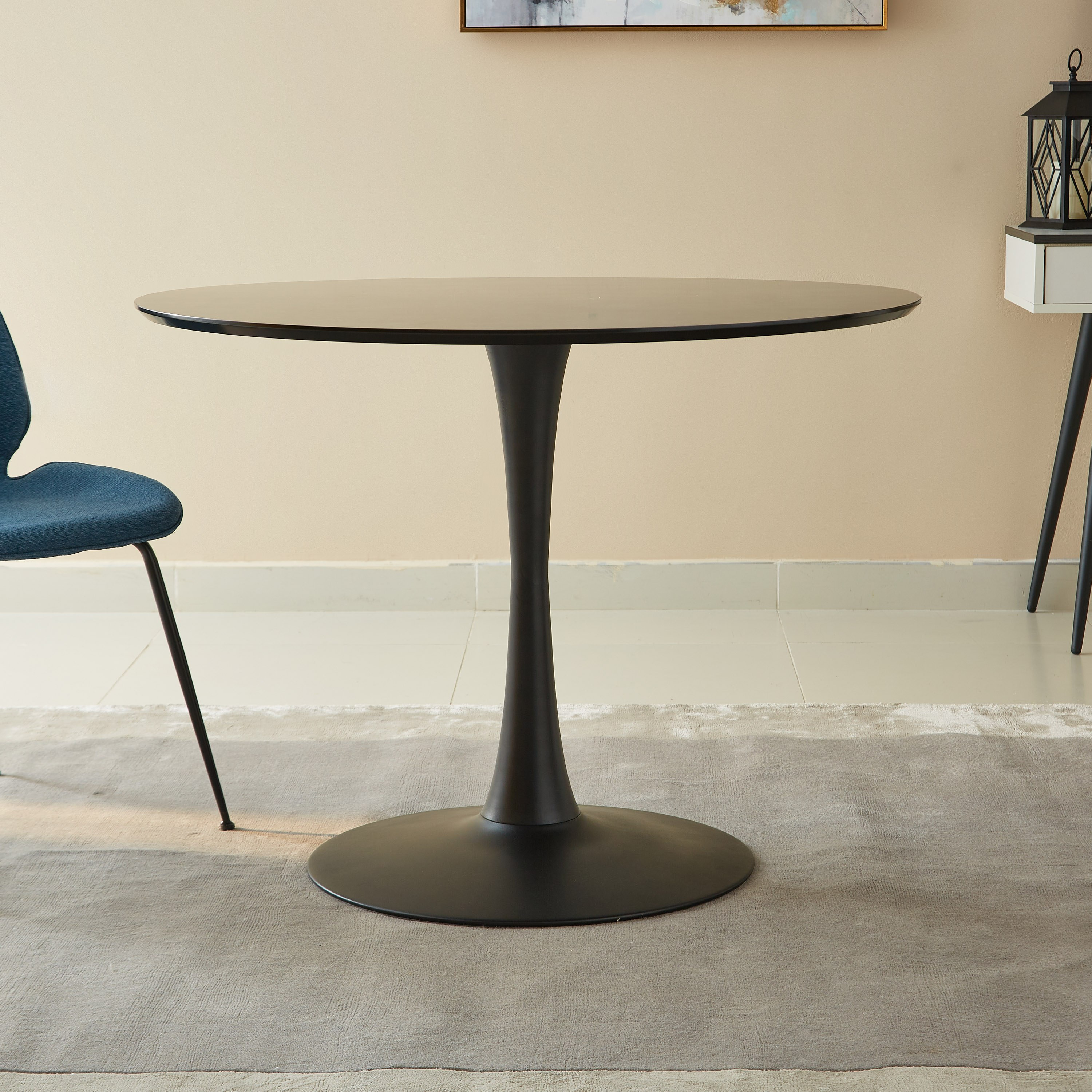 طاولة سفرة مستديرة 4 مقاعد - إلفيس-hbxfurniture-diningtablesandsets-diningtables-fourseater-image-3