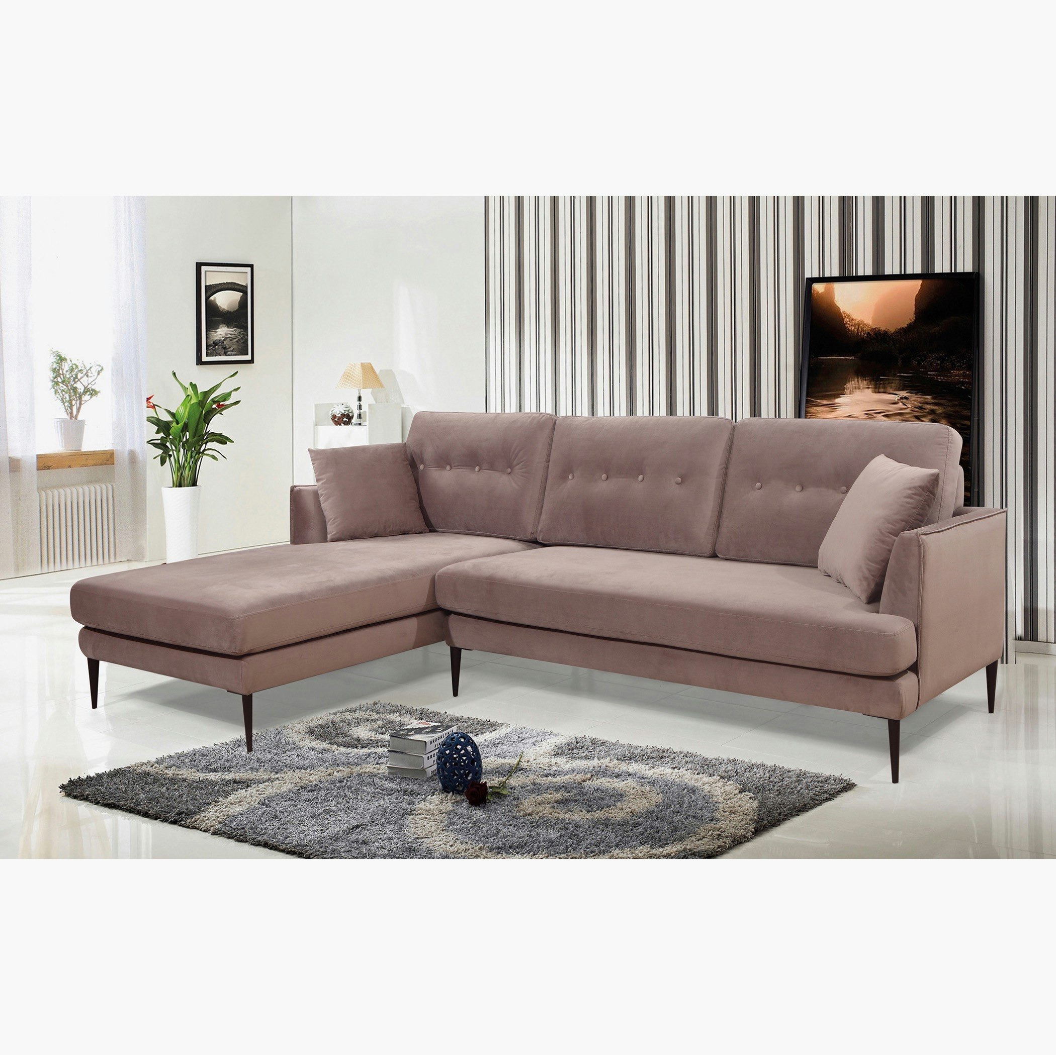 كنبة مخمليّة ركنيّة يسار مع وسادتين من توباز-hbxlivingroom-sofasandarmchairs-sofas-image-1