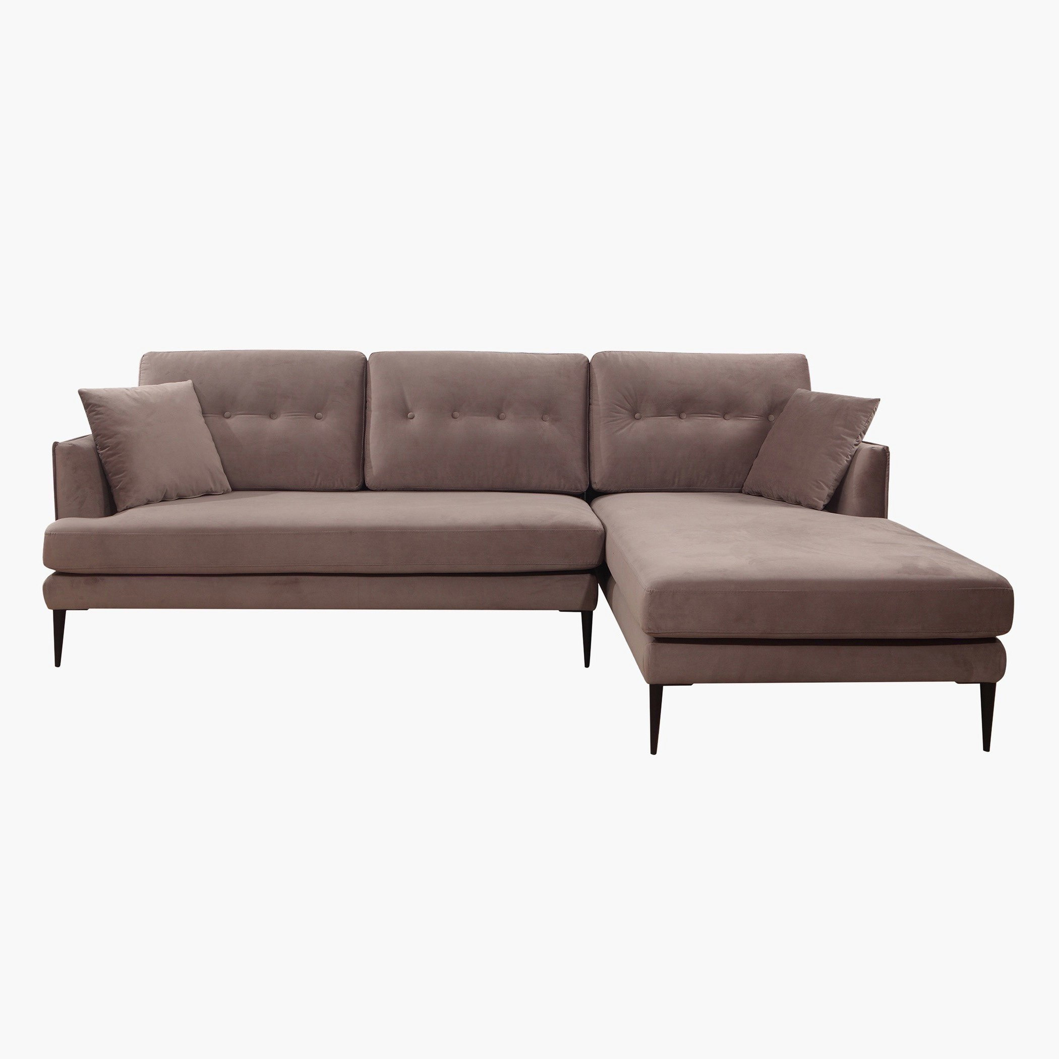 كنبة ركنيّة مخمليّة يمين مع وسادتين من توباز-hbxlivingroom-sofasandarmchairs-sofas-image-2