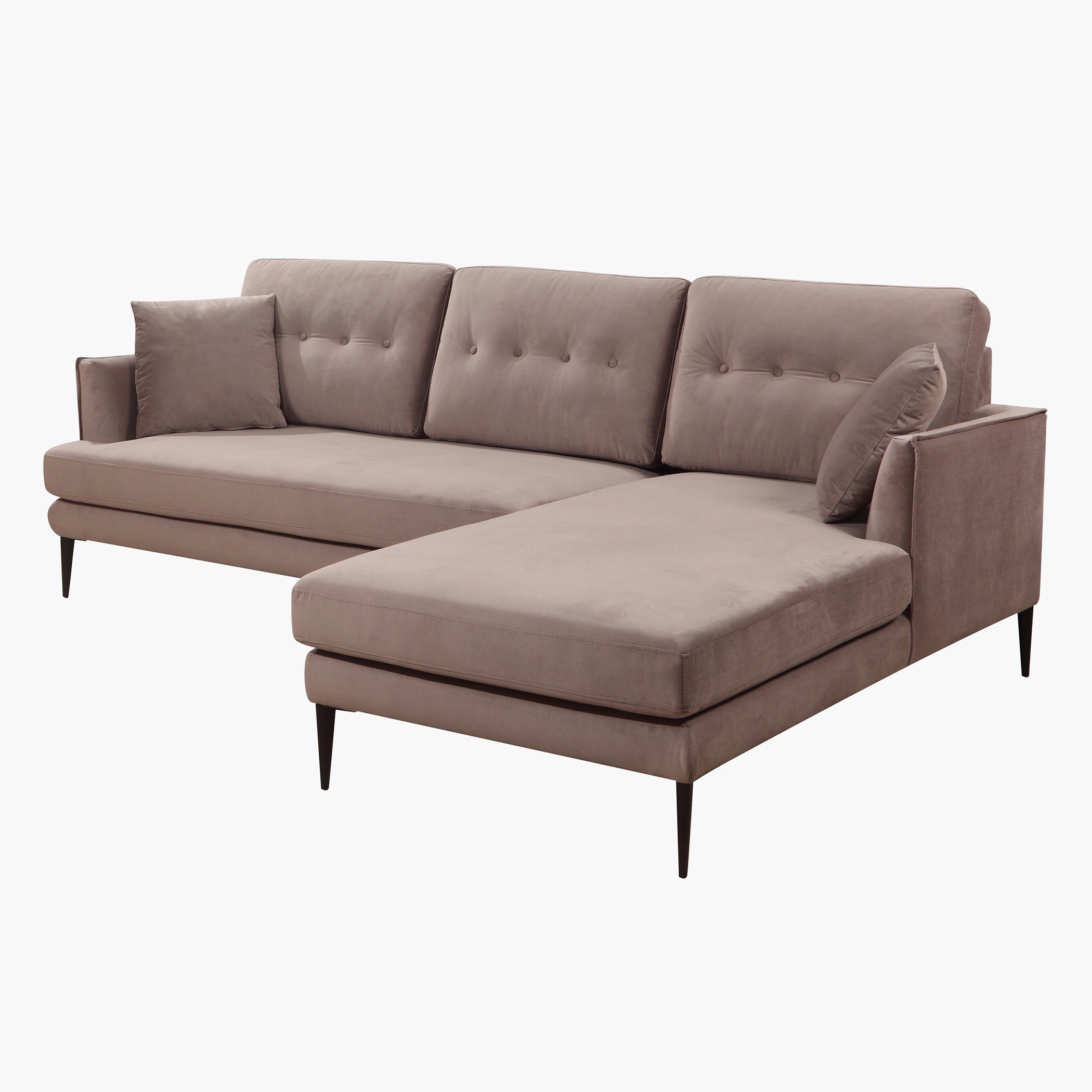 كنبة ركنيّة مخمليّة يمين مع وسادتين من توباز-hbxlivingroom-sofasandarmchairs-sofas-image-3