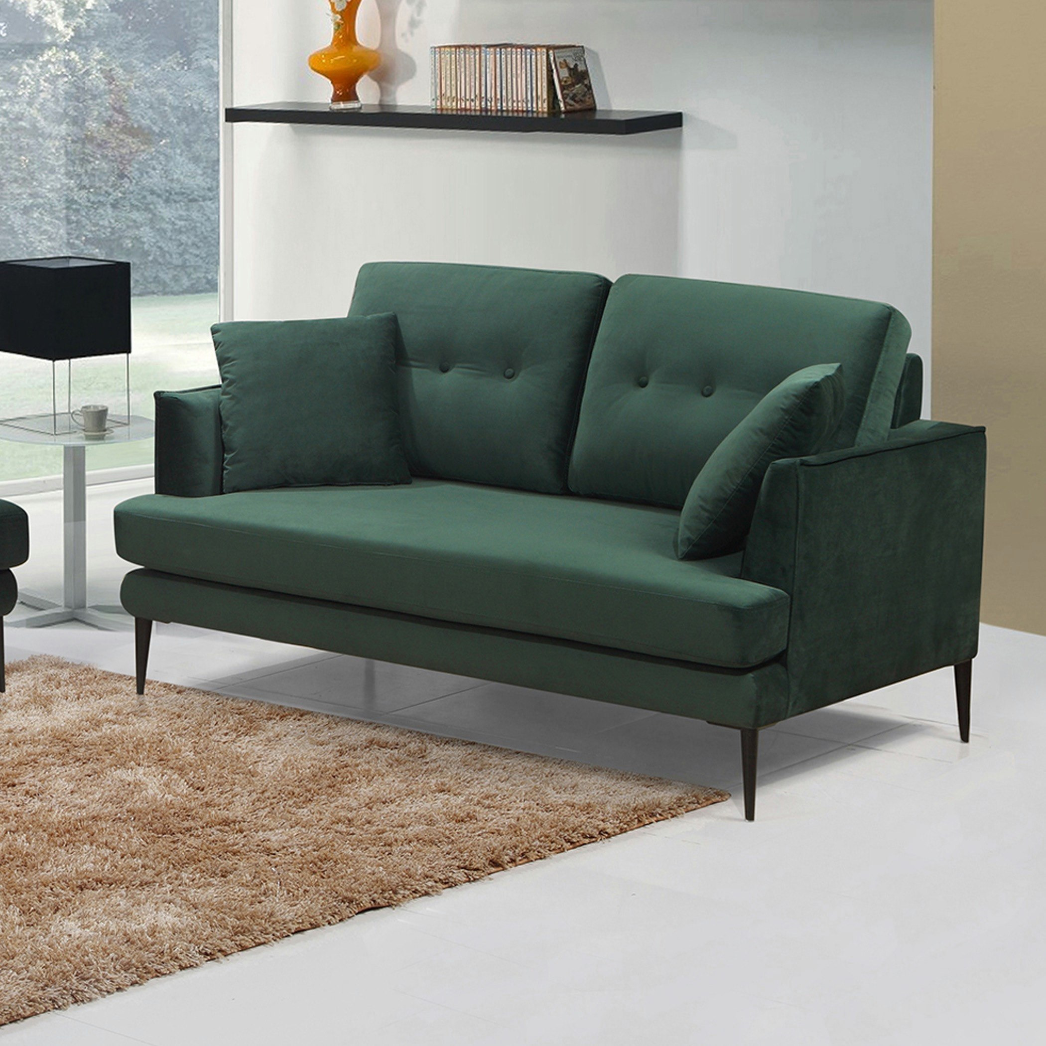 كنبة مخمليّة مقعدين مع وسادتين من توباز-hbxlivingroom-sofasandarmchairs-sofas-image-1