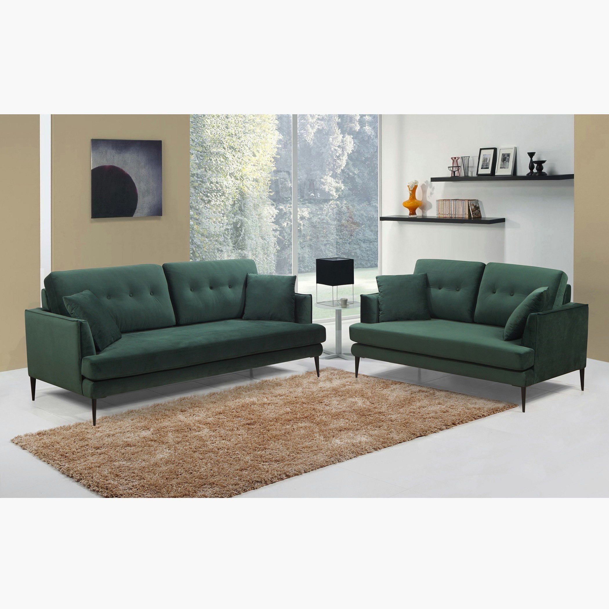 كنبة مخمليّة مقعدين مع وسادتين من توباز-hbxlivingroom-sofasandarmchairs-sofas-image-9