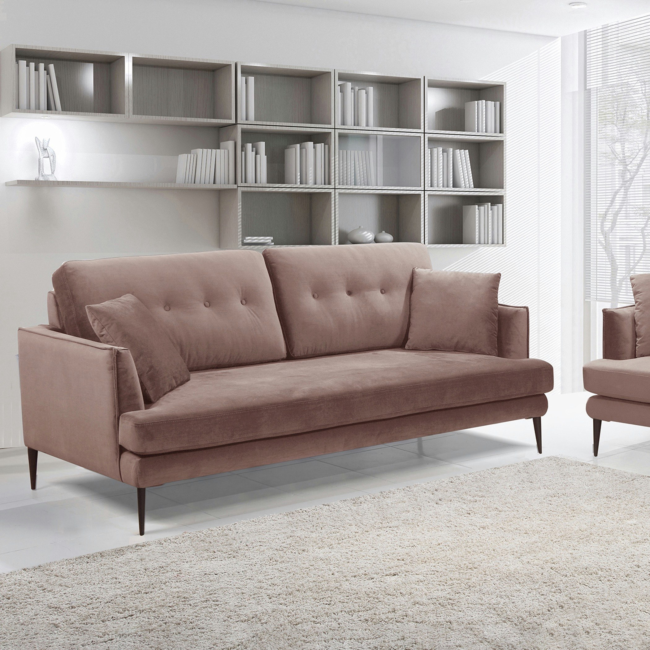 كنبة مخمليّة 3 مقاعد مع وسادتين من توباز-hbxlivingroom-sofasandarmchairs-sofas-image-1
