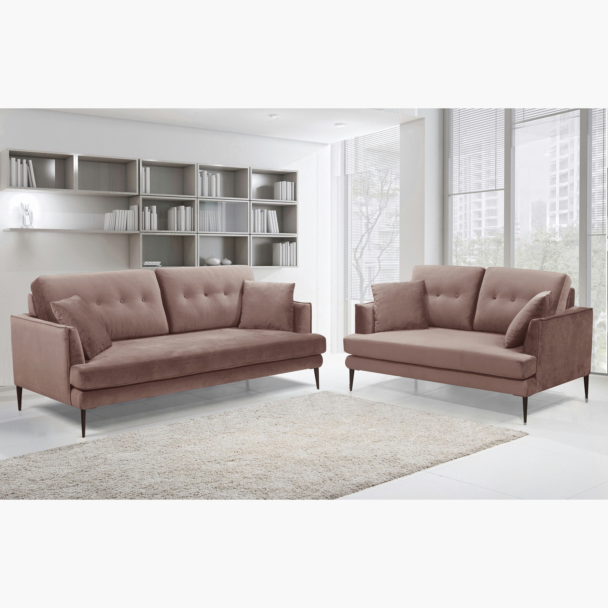 كنبة مخمليّة مقعدين مع وسادتين من توباز-hbxlivingroom-sofasandarmchairs-sofas-image-9
