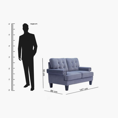 Kinley 2-Seater Velvet Sofa