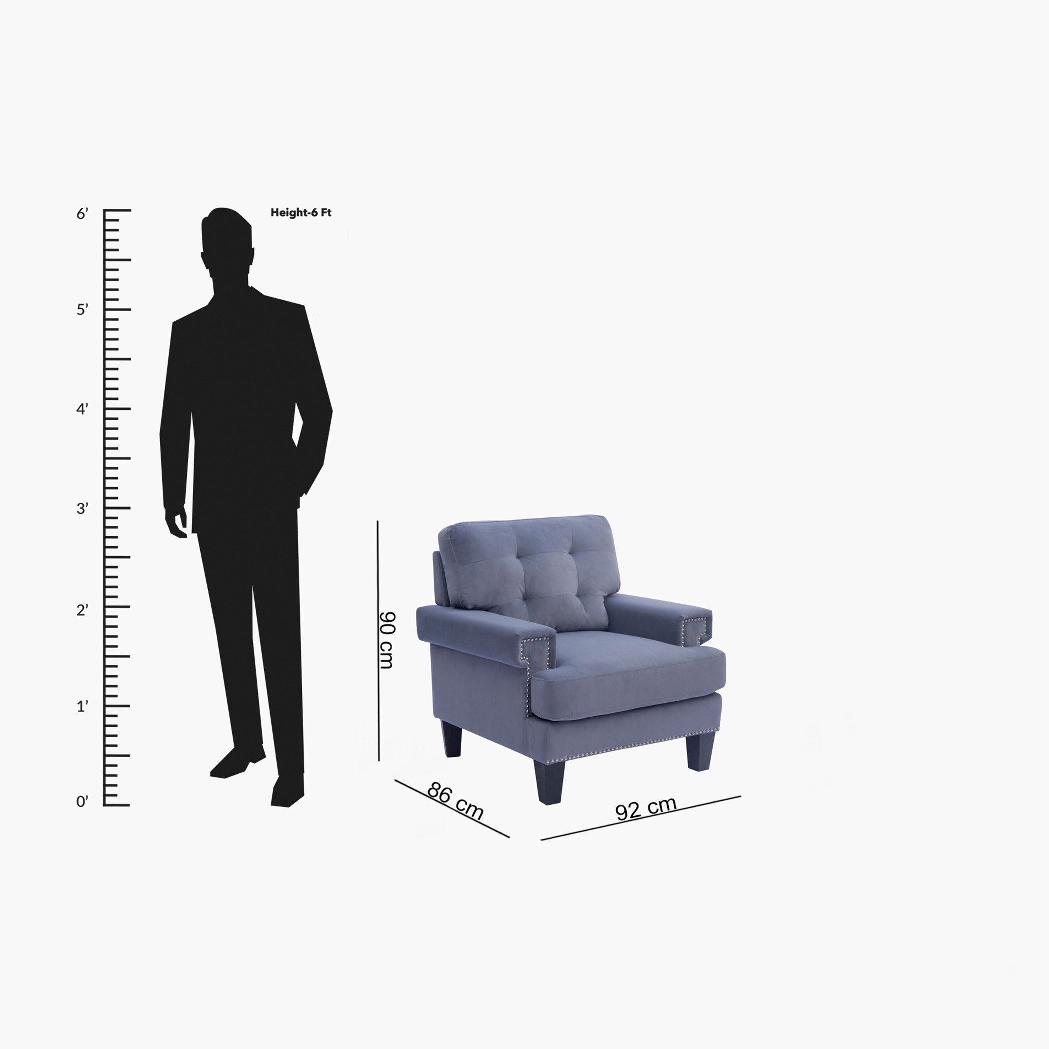 كنبة مخمليّة مقعد واحد من كينلي-hbxlivingroom-sofasandarmchairs-sofas-image-7
