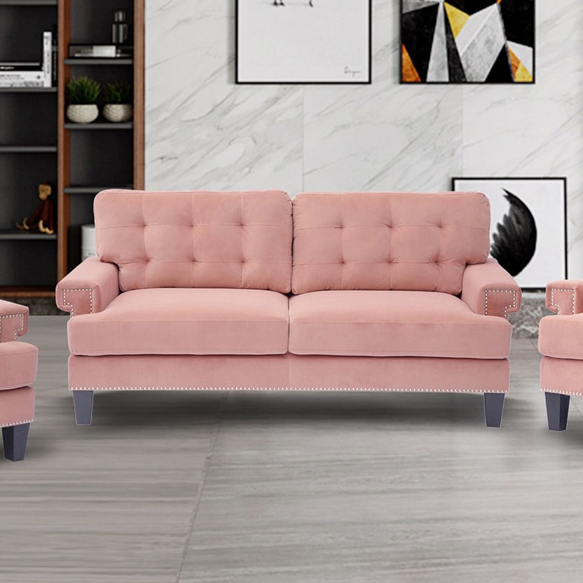 Kinley 3-Seater Velvet Sofa-Sofas-image-0