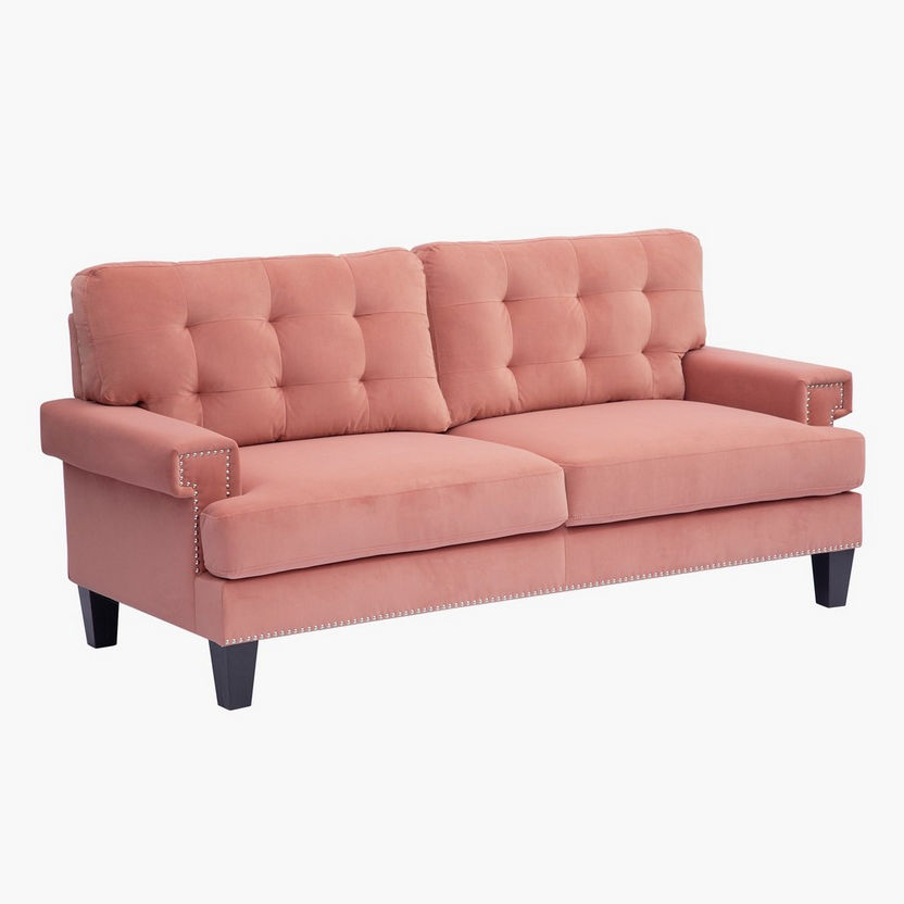 Kinley 3-Seater Velvet Sofa-Sofas-image-2