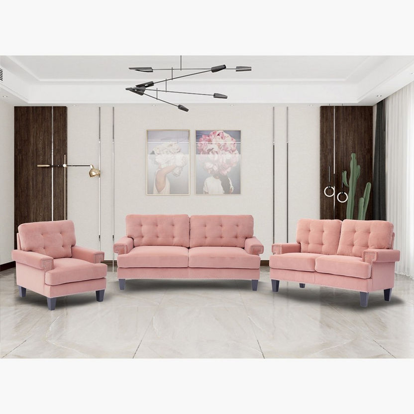 Kinley 3-Seater Velvet Sofa-Sofas-image-8