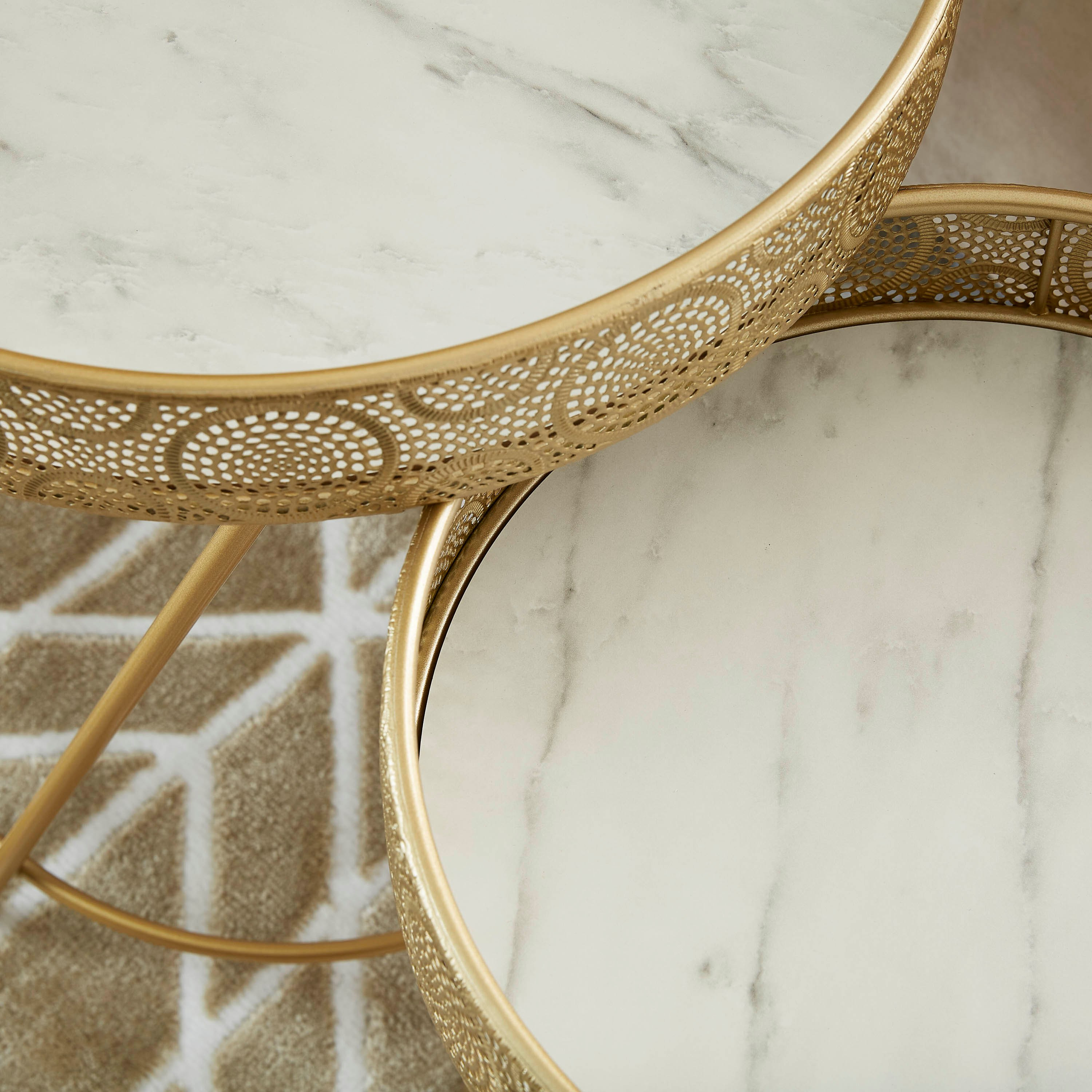 طقم طاولة جانبية قطعتين بسطح رخام من ميرابيل-hbxfurniture-livingroom-endtables-image-4