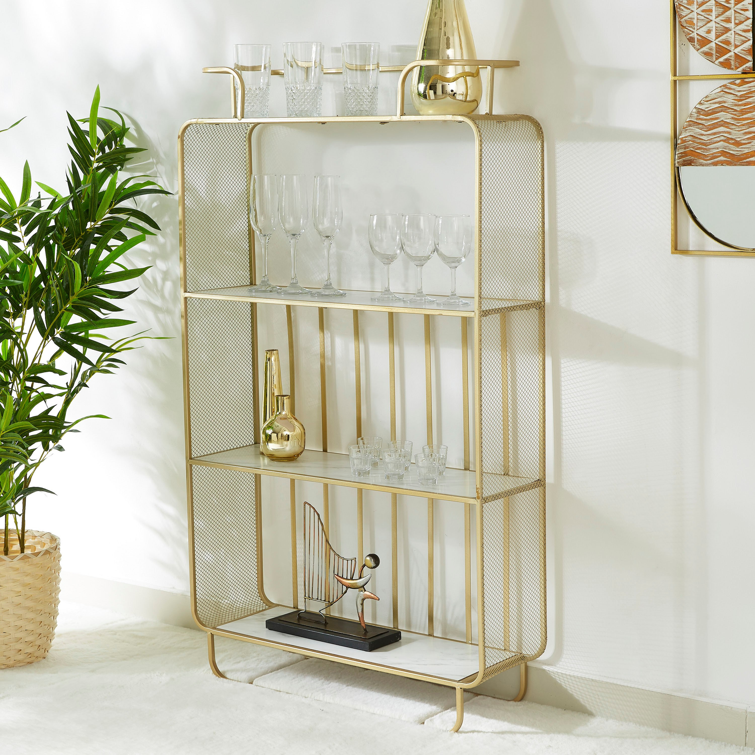 طاولة مشروبات بـ3 أرفف من ناش-hbxfurniture-diningroom-barcountersandbarstools-image-1
