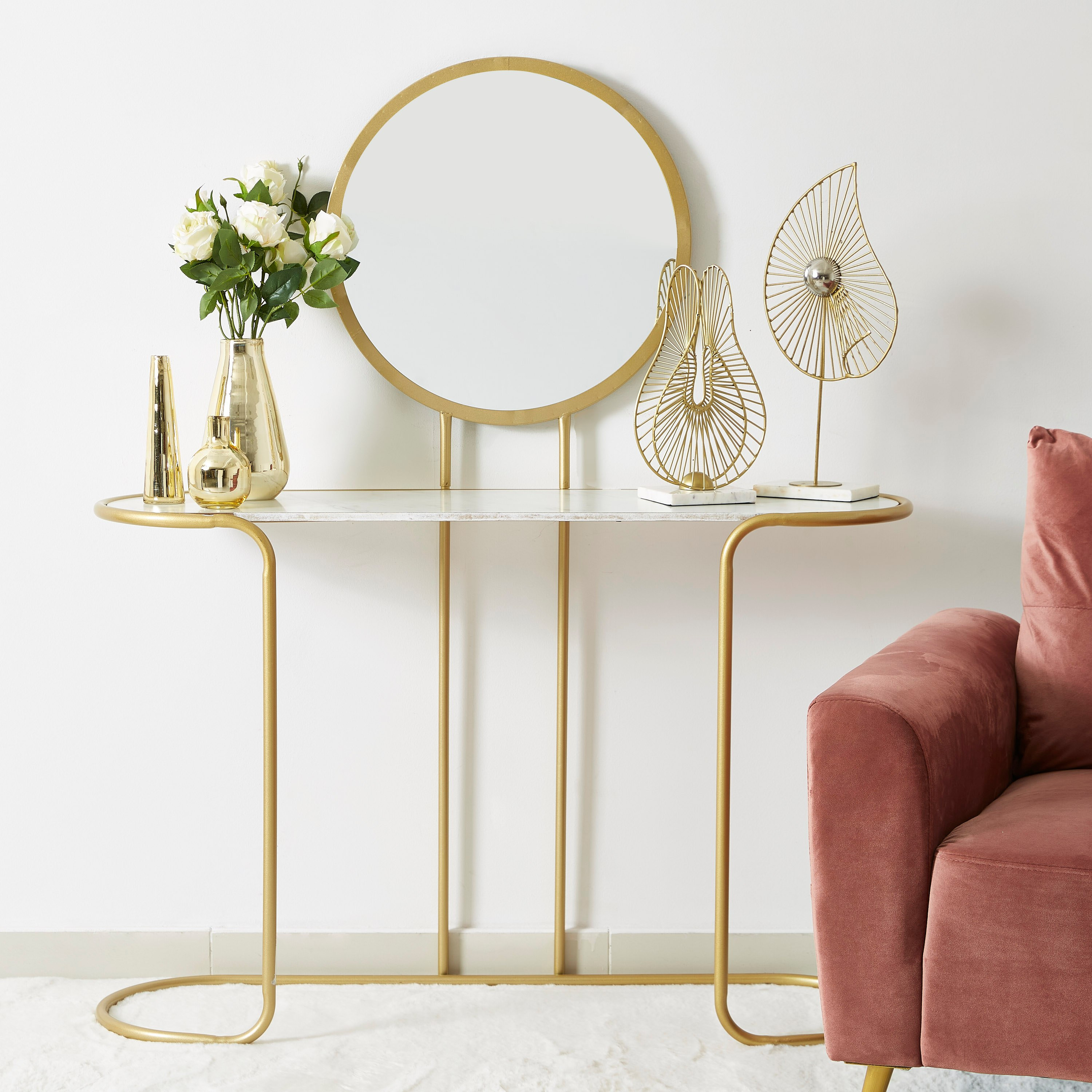 طاولة كونسول بمرآة من نايل-hbxfurniture-tablesandstands-consoletables-image-5