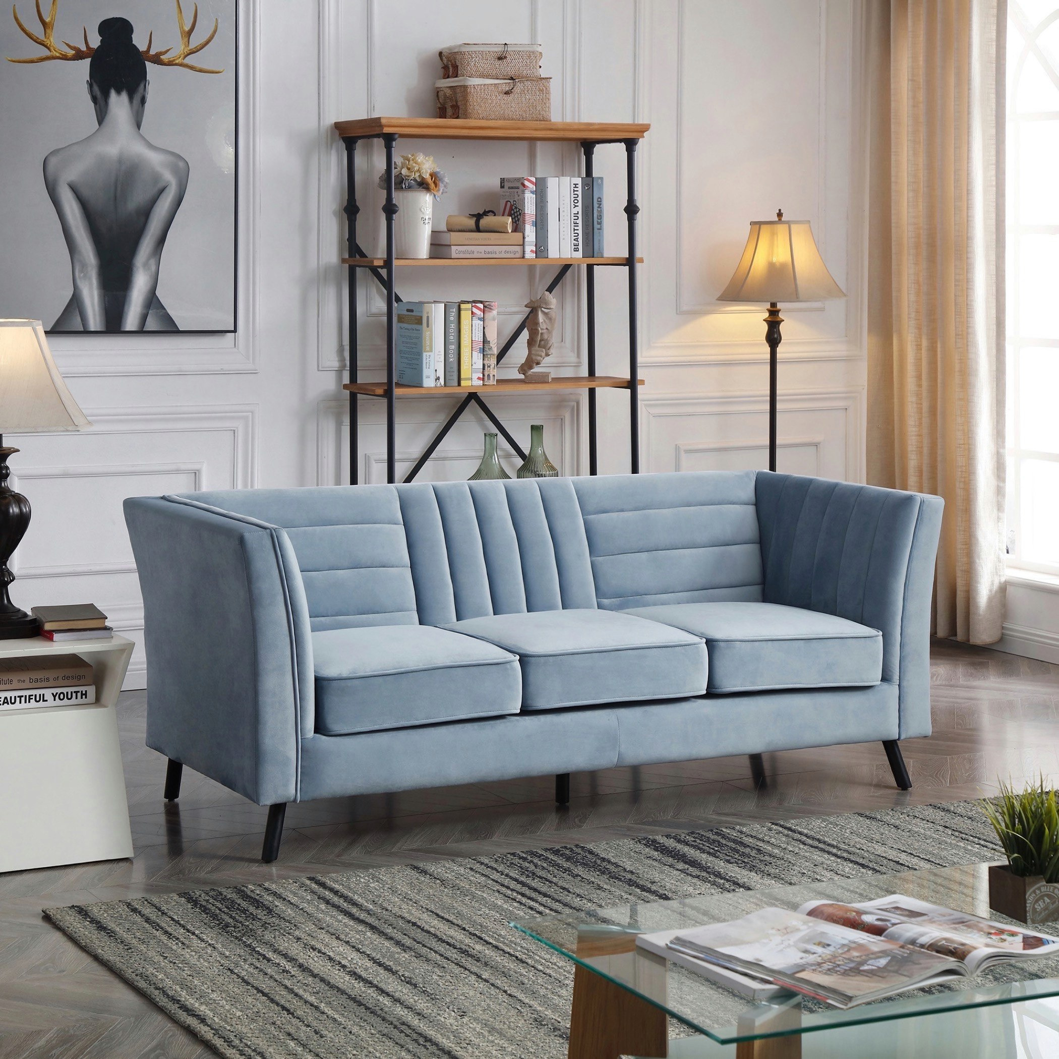 كنبة مخمليّة 3 مقاعد من كورسيكا-hbxlivingroom-sofasandarmchairs-sofas-image-2