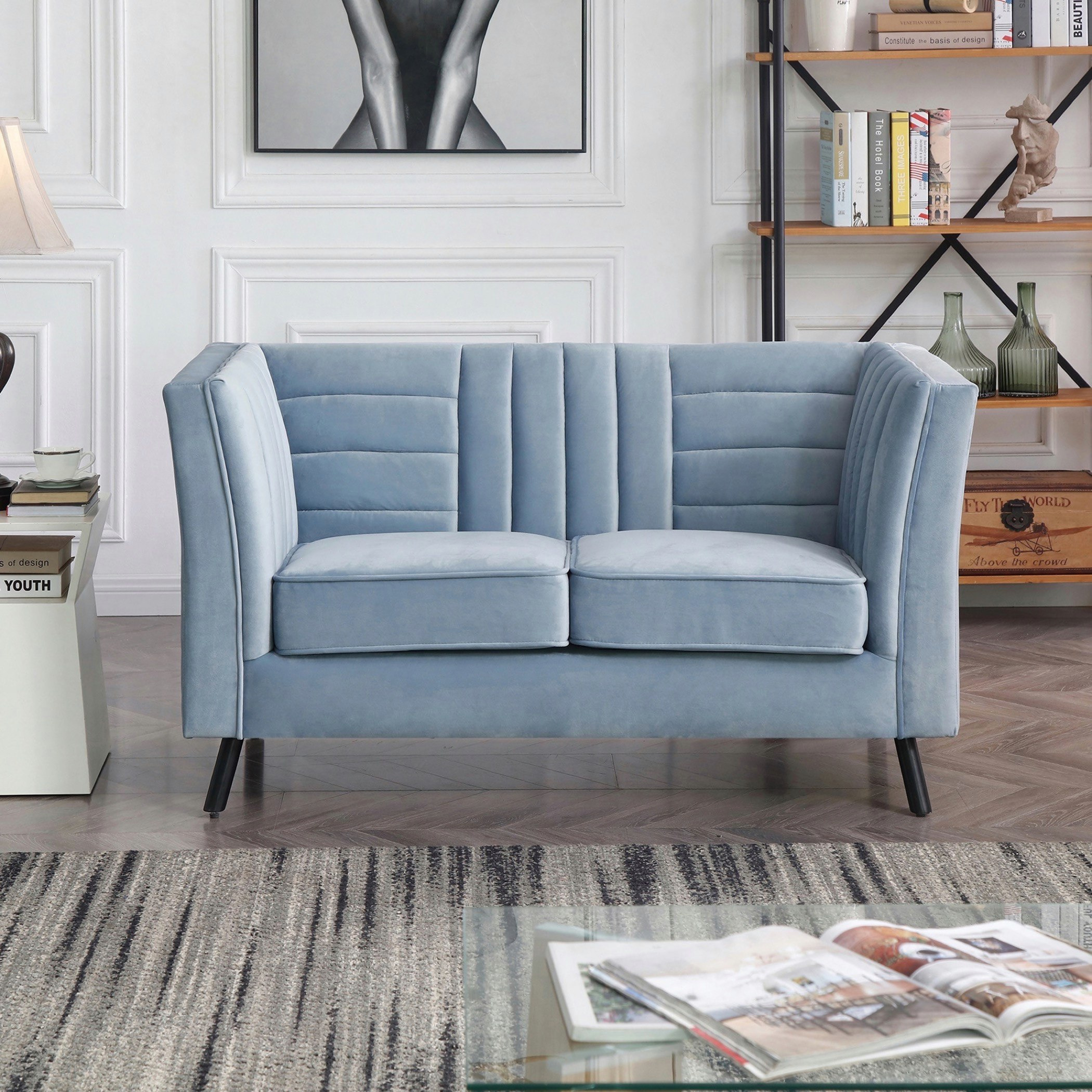 كنبة مخمليّة مقعدين من كورسيكا-hbxlivingroom-sofasandarmchairs-sofas-image-1