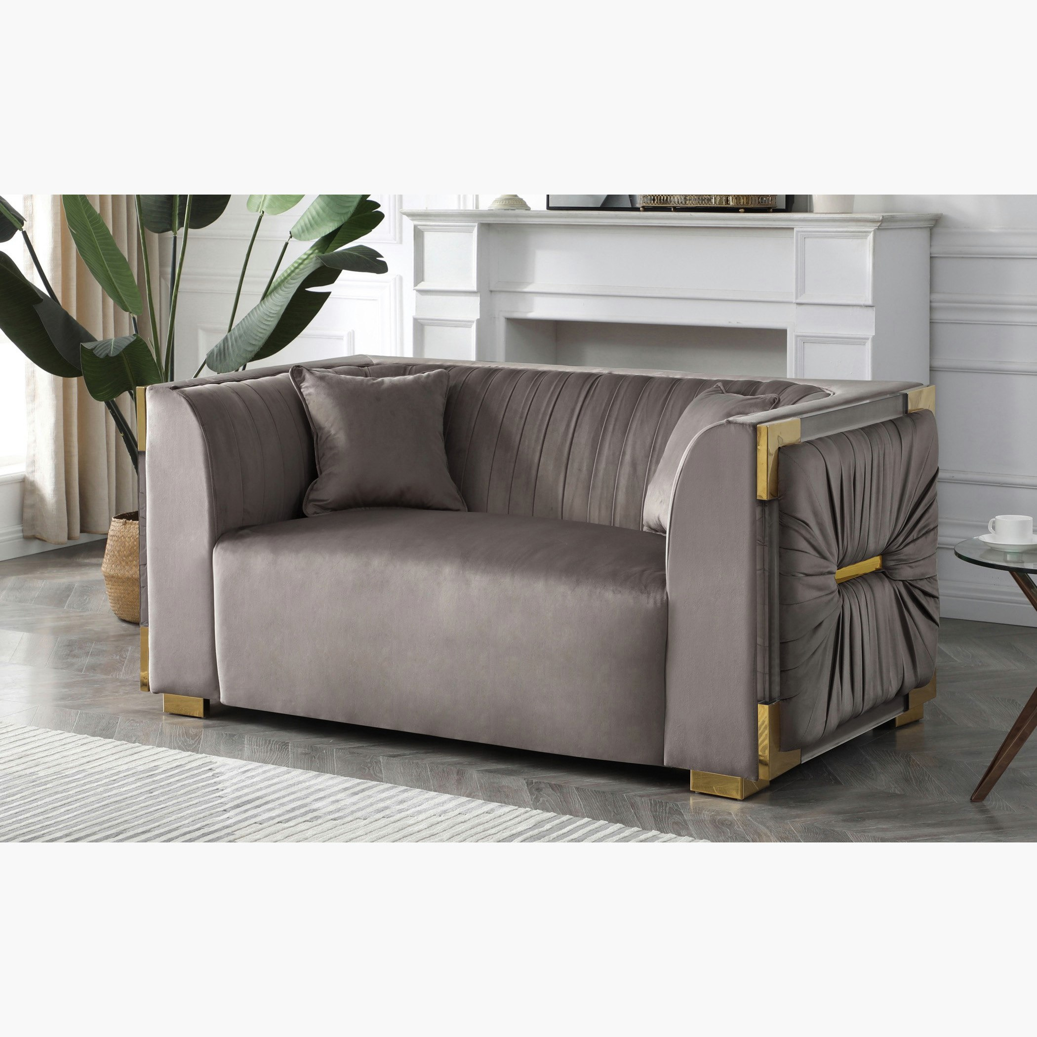 كنبة مخمليّة مقعدين مع وسادتين من أناليسا-hbxlivingroom-sofasandarmchairs-sofas-image-1