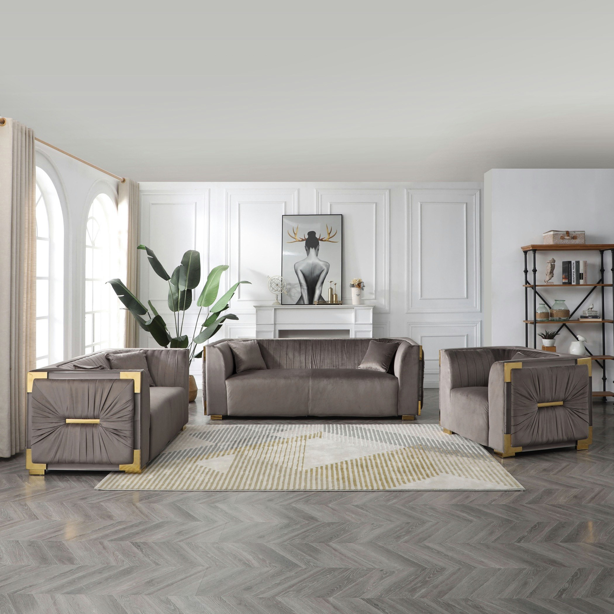 كنبة مخمليّة مقعد واحد مع وسادة من آناليسا-hbxlivingroom-sofasandarmchairs-sofas-image-9