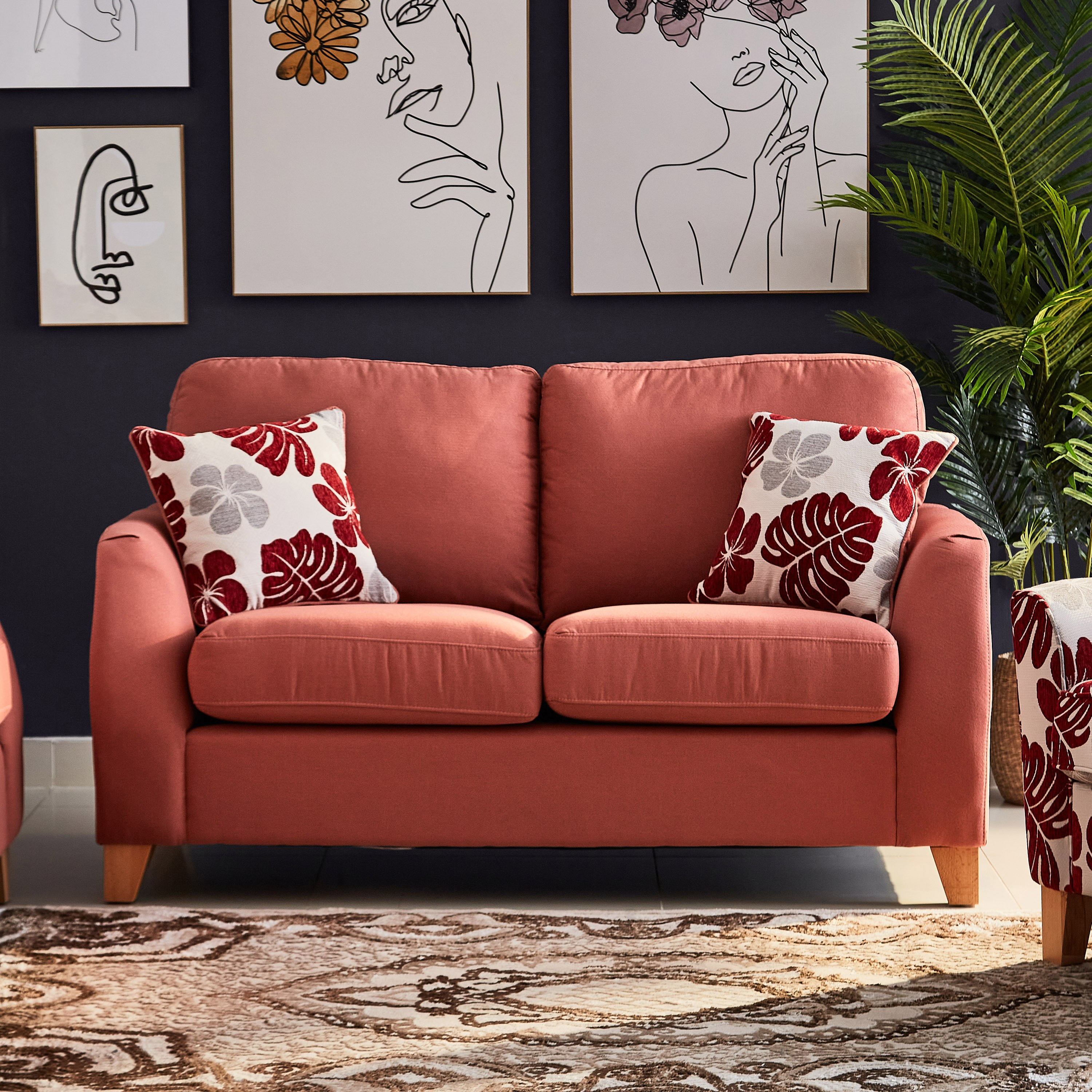 Debora 2-Seater Sofa with 2 Cushions-hbxlivingroom-sofasandarmchairs-sofas-image-2