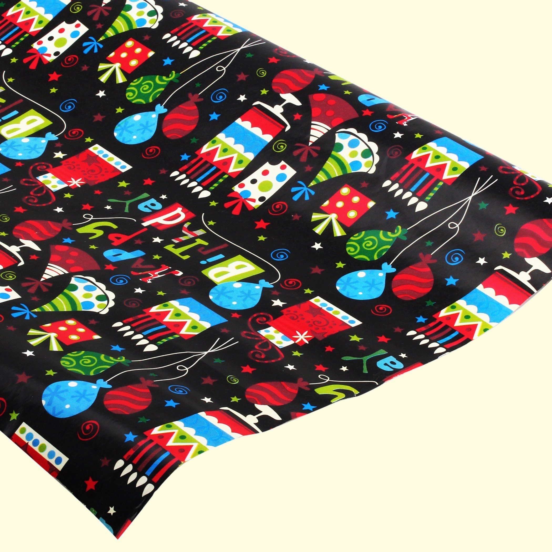 Party Time Happy Birthday Print Gift Wrapping Paper - 70x200 cm-hbxhomeware-hbxkidsandyouth-image-1