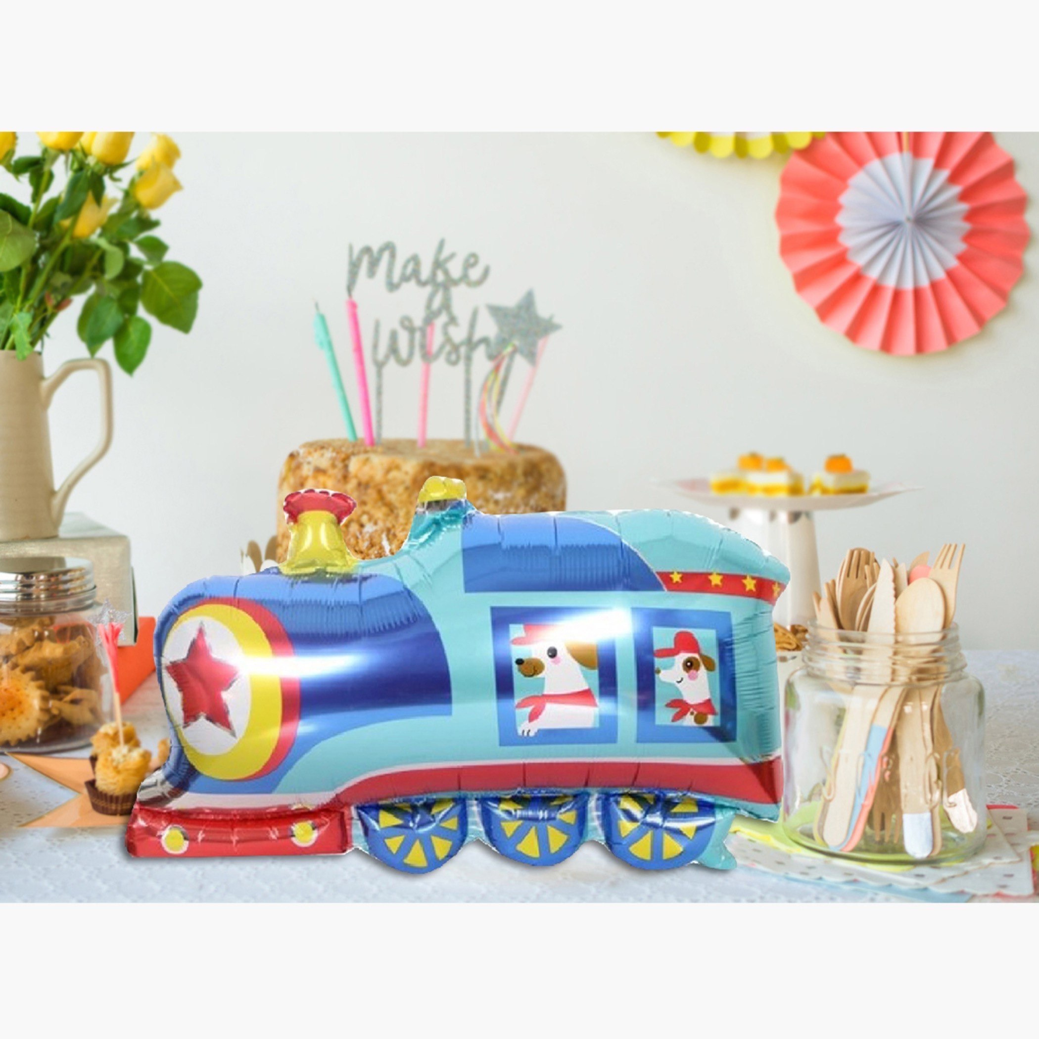 Party Time Train Design Balloon-hbxhomeware-hbxkidsandyouth-image-1