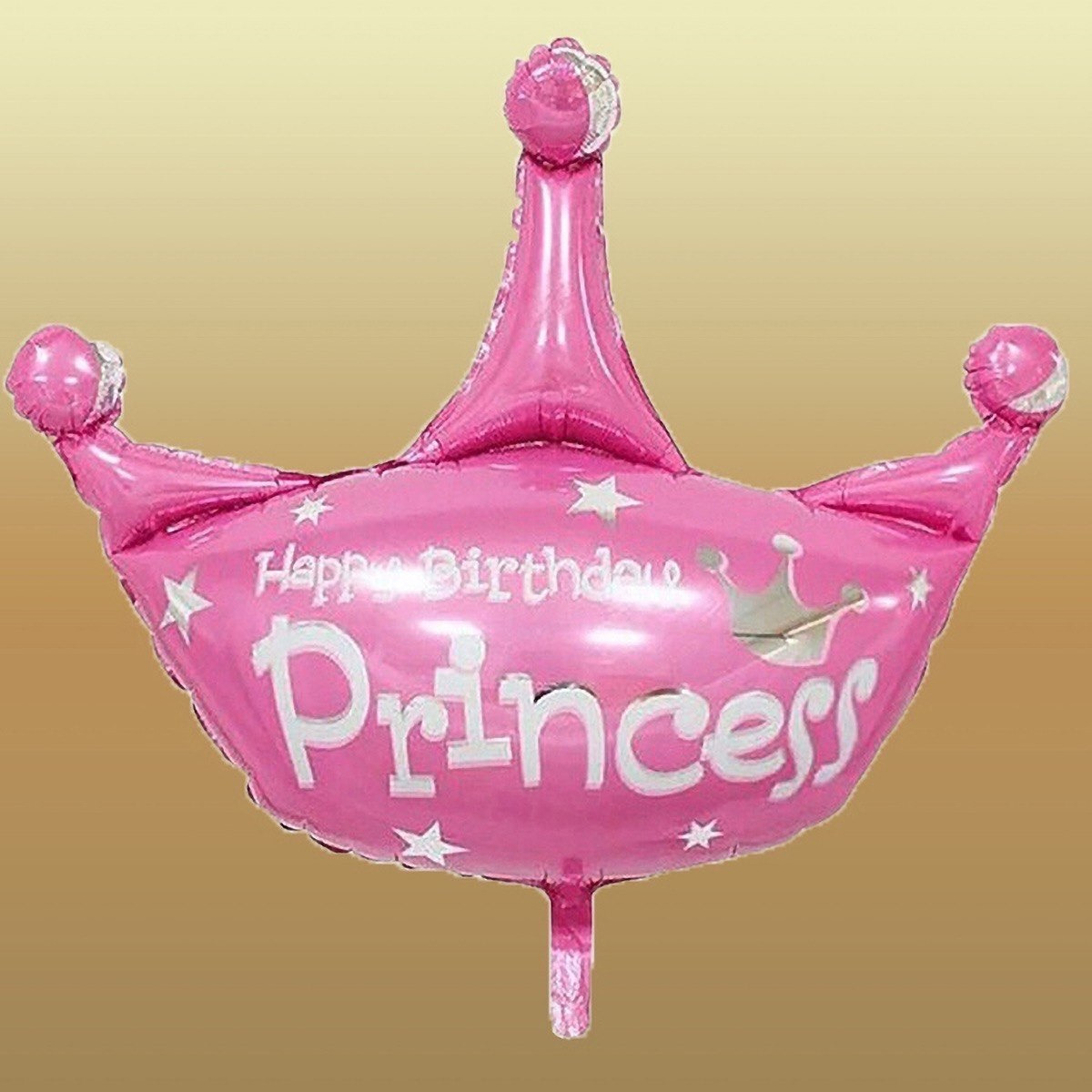 Party Time Happy Birthday Princess Crown Shaped Balloon-hbxhomeware-hbxkidsandyouth-image-1