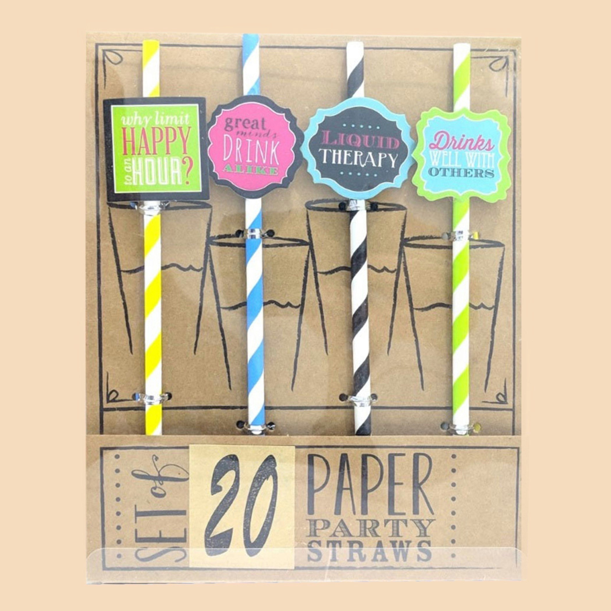 قشّة ورقية من بارتي تايم - طقم من 20 قطعة-hbxhomeware-hbxkidsandyouth-image-2