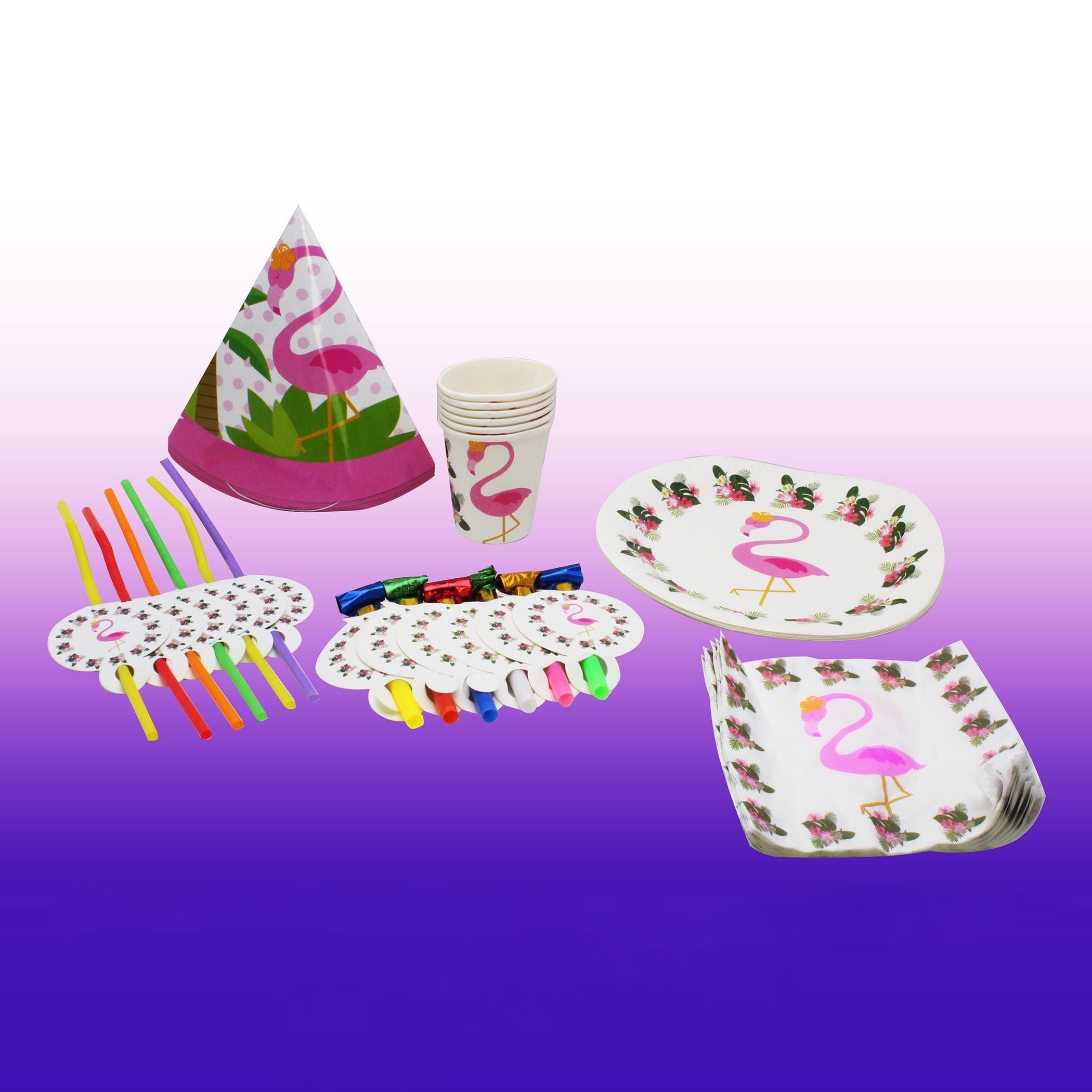 طقم حفلة 36 قطعة بطبعات فلامينجو من بارتي تايم-hbxhomeware-hbxkidsandyouth-image-1