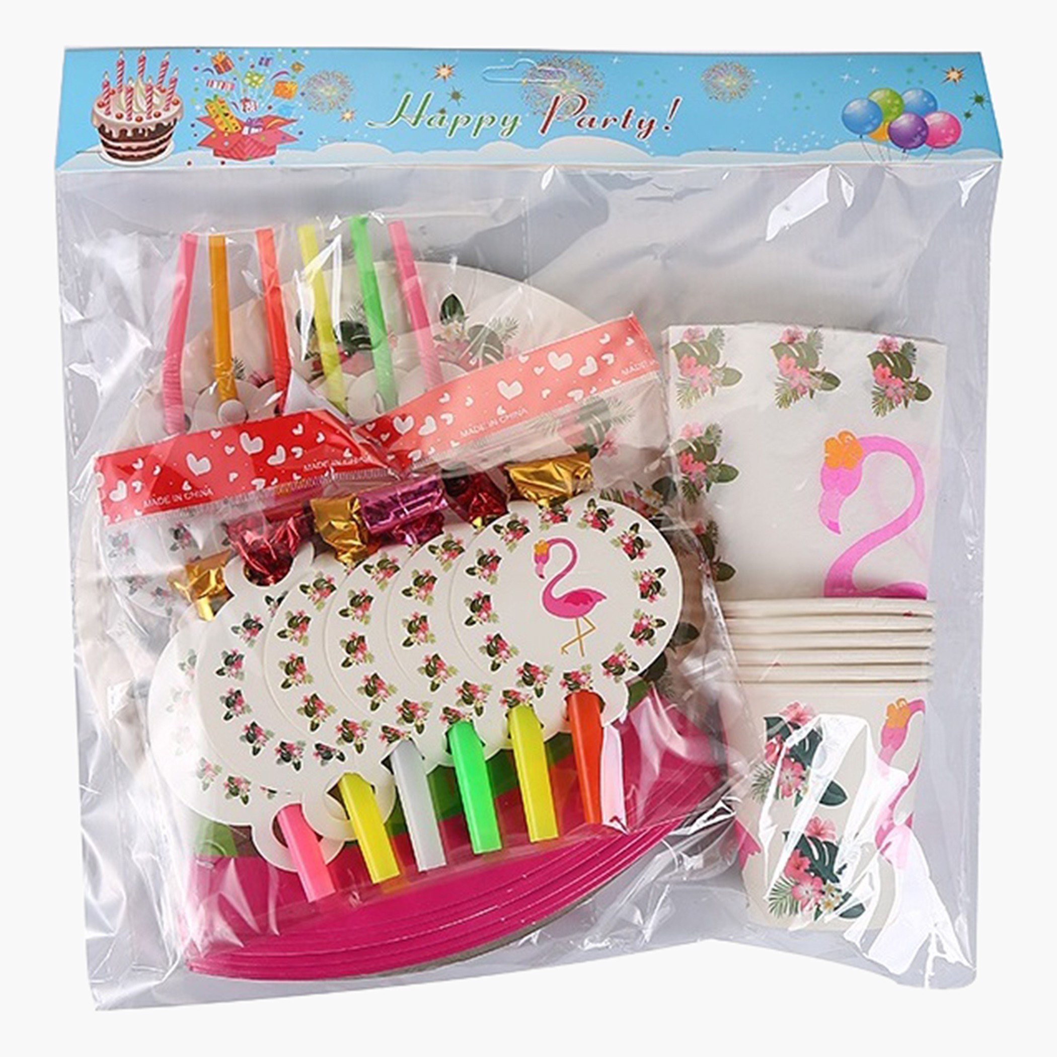 طقم حفلة 36 قطعة بطبعات فلامينجو من بارتي تايم-hbxhomeware-hbxkidsandyouth-image-5